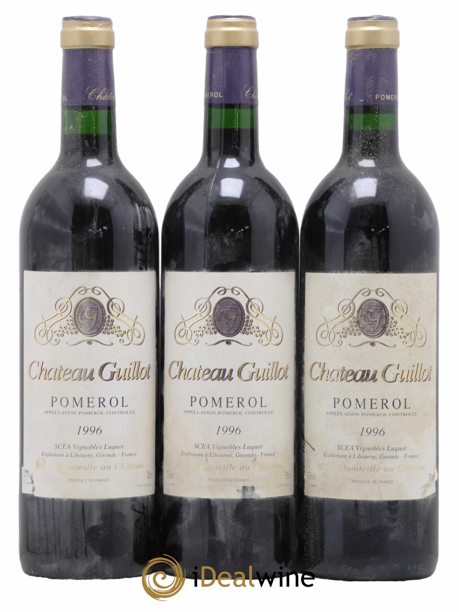 Château Guillot 1996 - Lot de 3 bouteilles - 0