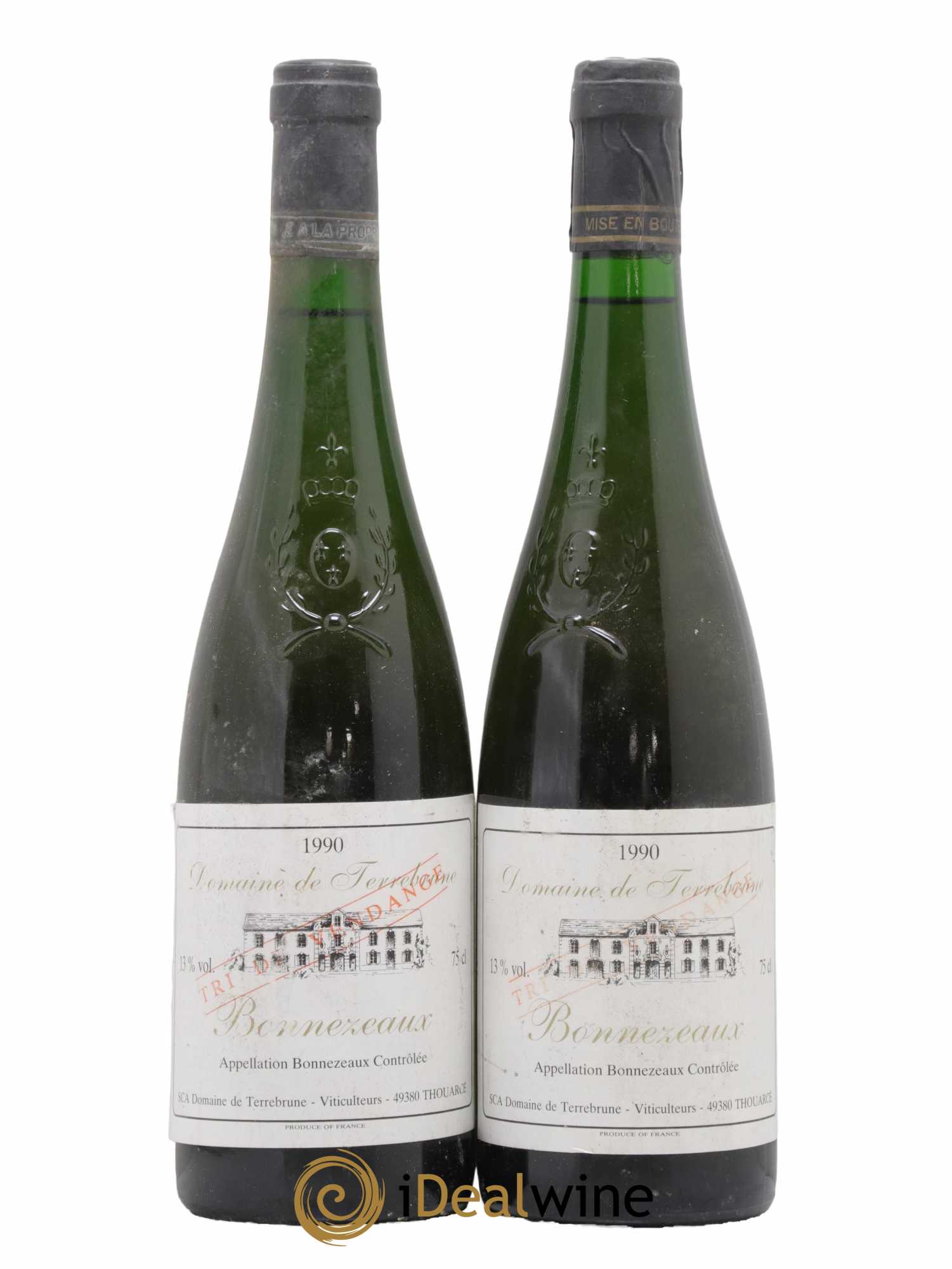 Bonnezeaux Tri De Vendanges Domaine De Terrebrune 1990 - Lotto di 2 bottiglie - 0