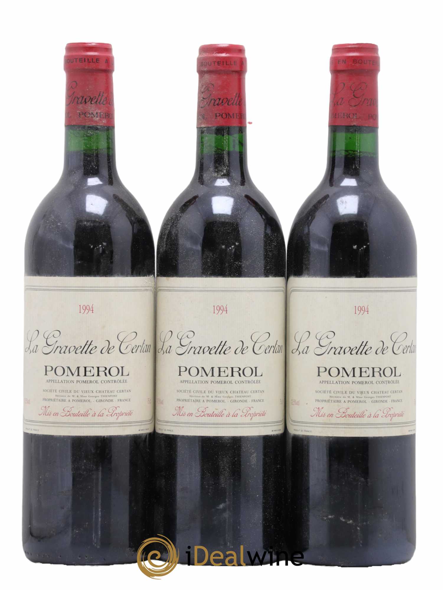 La Gravette de Certan 1994 - Lot de 3 bouteilles - 0