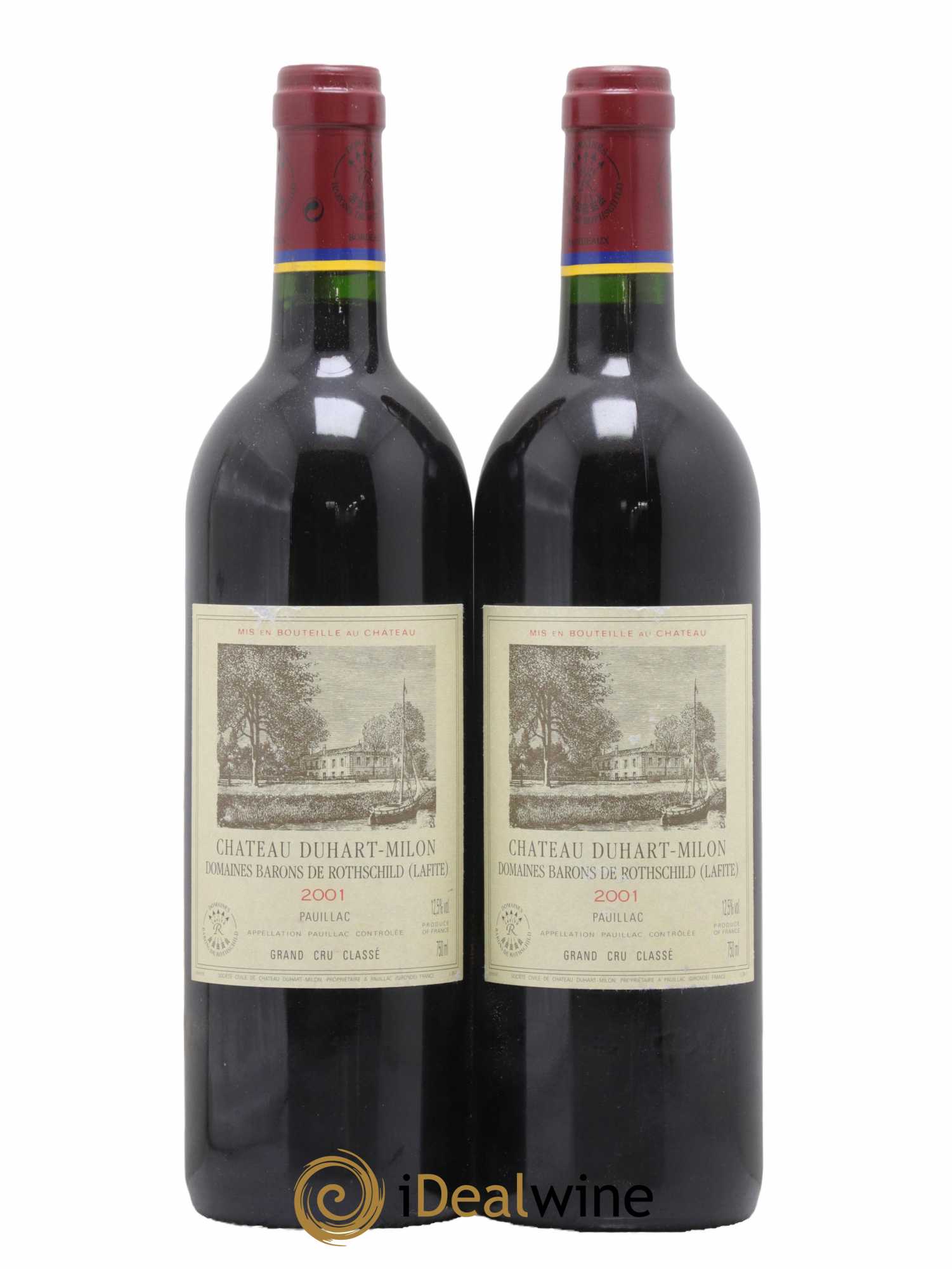 Château Duhart-Milon 4ème Grand Cru Classé 2001 - Lot de 2 bouteilles - 0