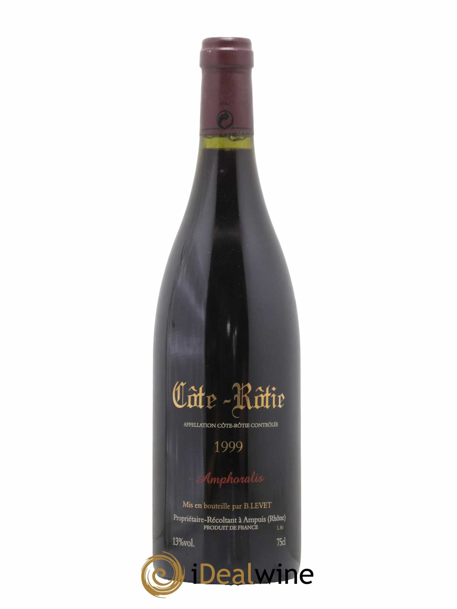 Côte-Rôtie Amphoralis Vignoble Levet 1999 - Lot de 1 bouteille - 1