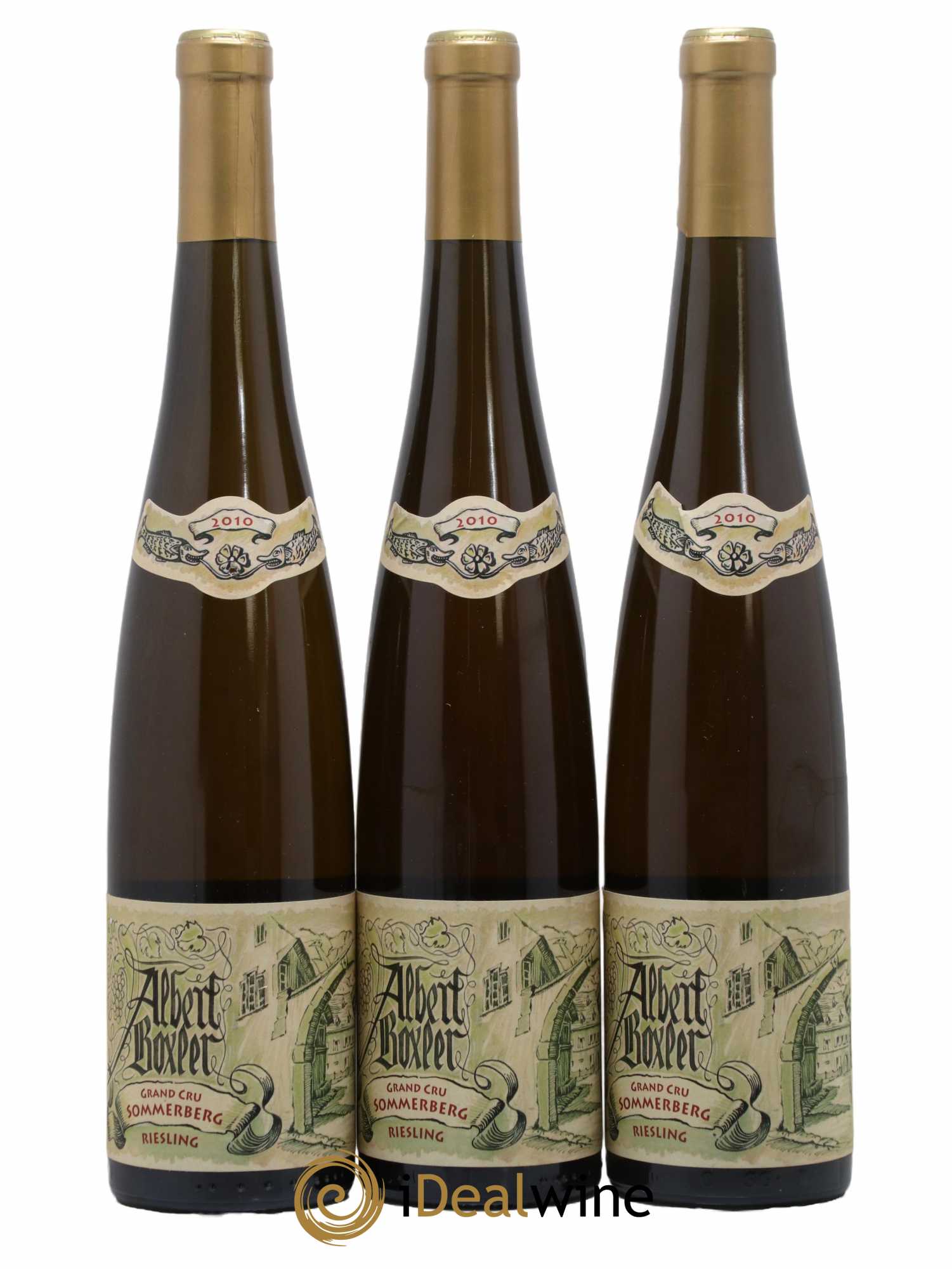 Alsace Riesling Grand Cru Sommerberg Albert Boxler 2010 - Lot de 3 bouteilles - 0