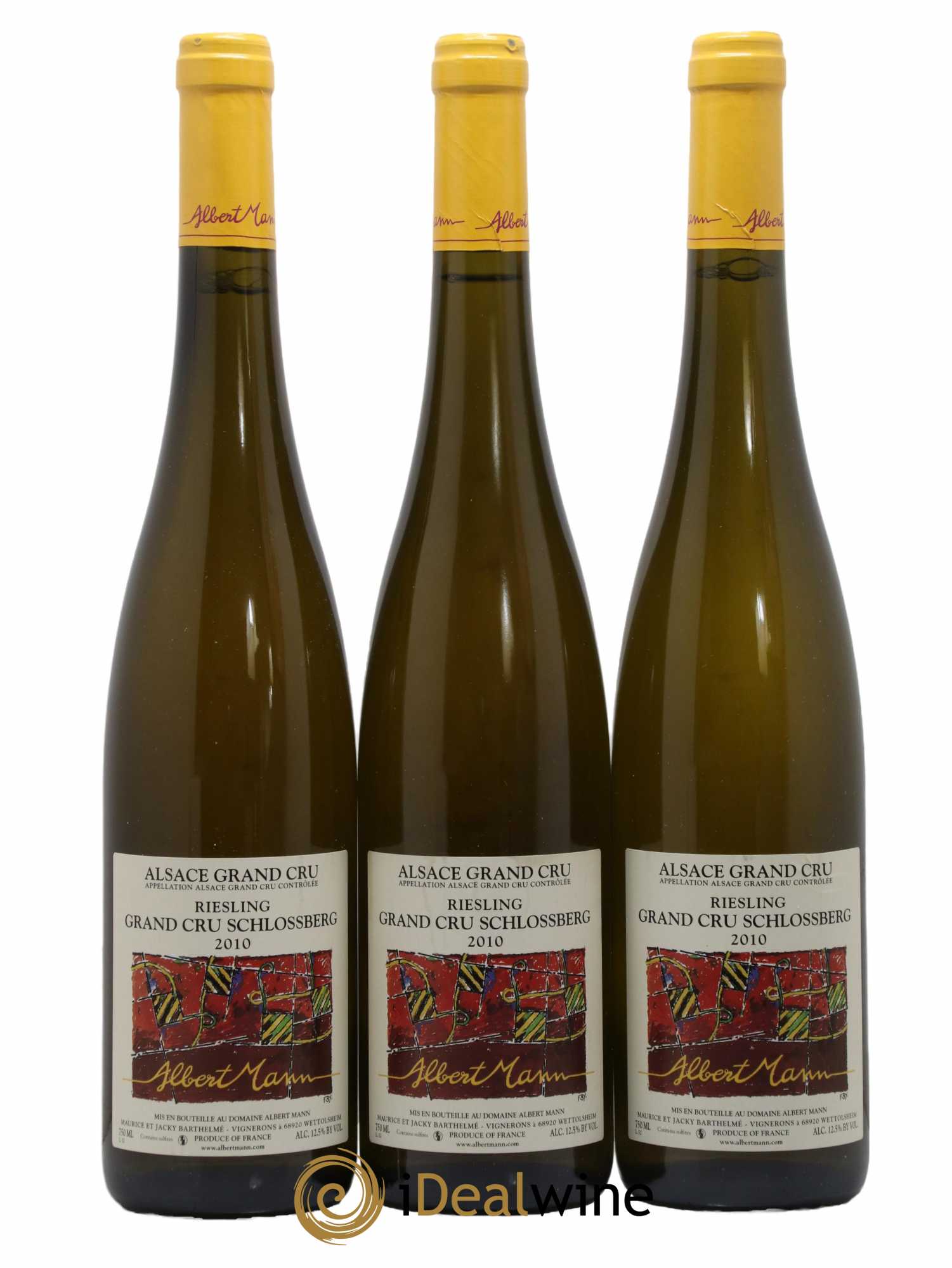 Alsace Riesling Grand Cru Schlossberg Albert Mann 2010 - Lot de 3 bouteilles - 0