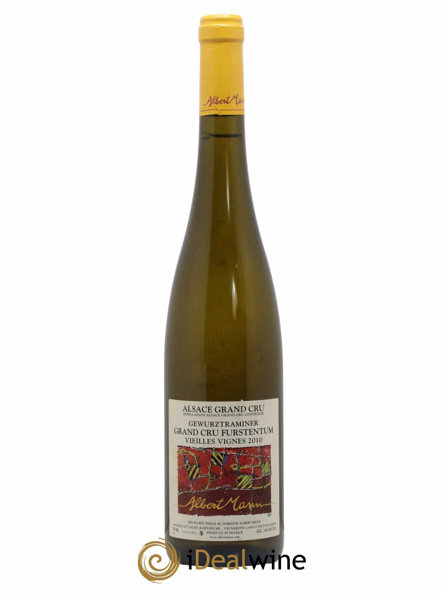 Alsace Gewurztraminer Grand Cru Furstentum Vieilles Vignes Albert Mann 2010 - Lot de 1 bouteille - 0