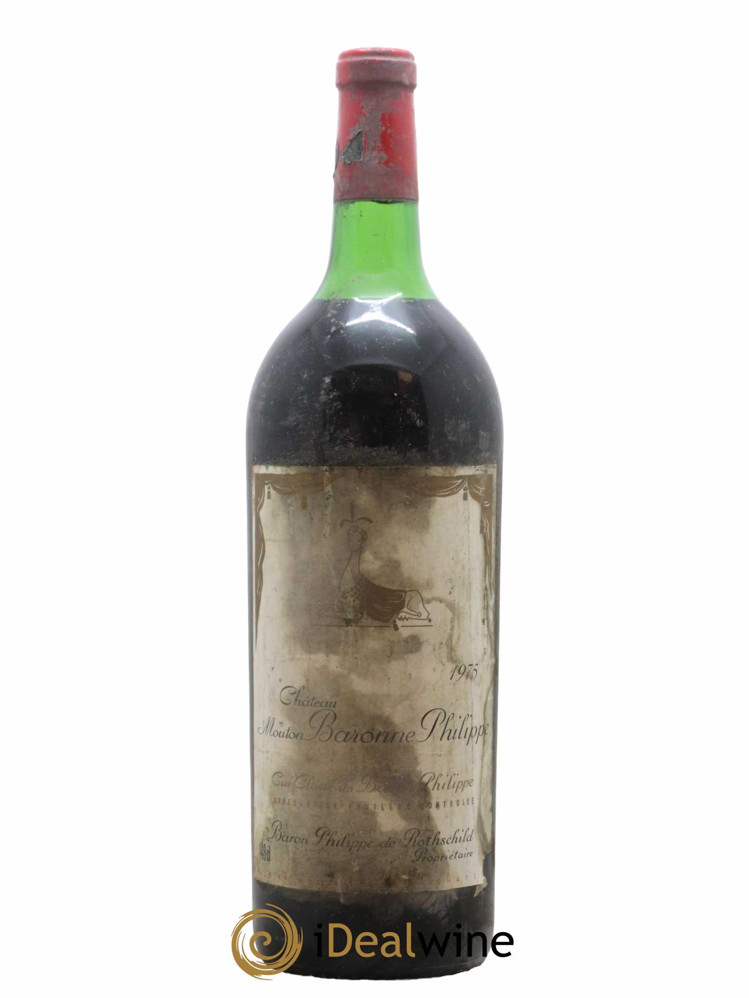 Château d' Armailhac - Mouton Baron(ne) Philippe 5ème Grand Cru Classé 1975 - Lot de 1 magnum - 0