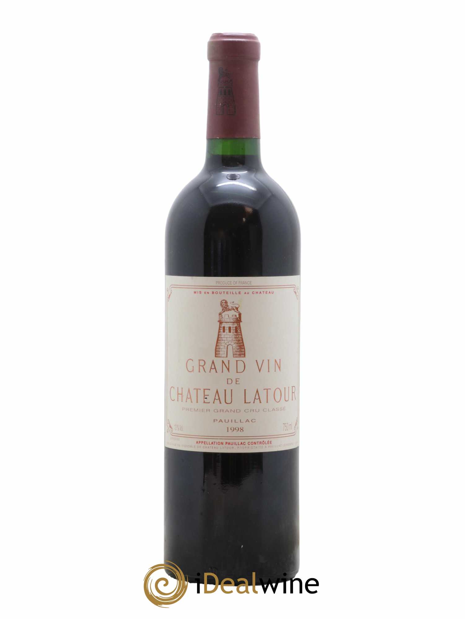 Château Latour 1er Grand Cru Classé 1998 - Lot de 1 bouteille - 0