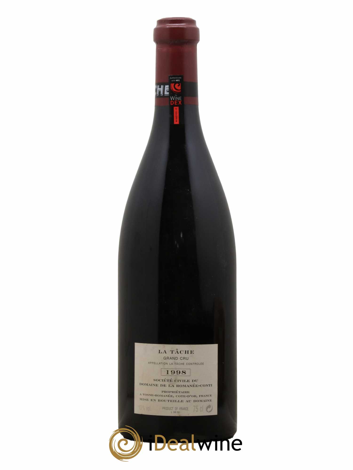 La Tâche Grand Cru Domaine de la Romanée-Conti 1998 - Lot de 1 bouteille - 1