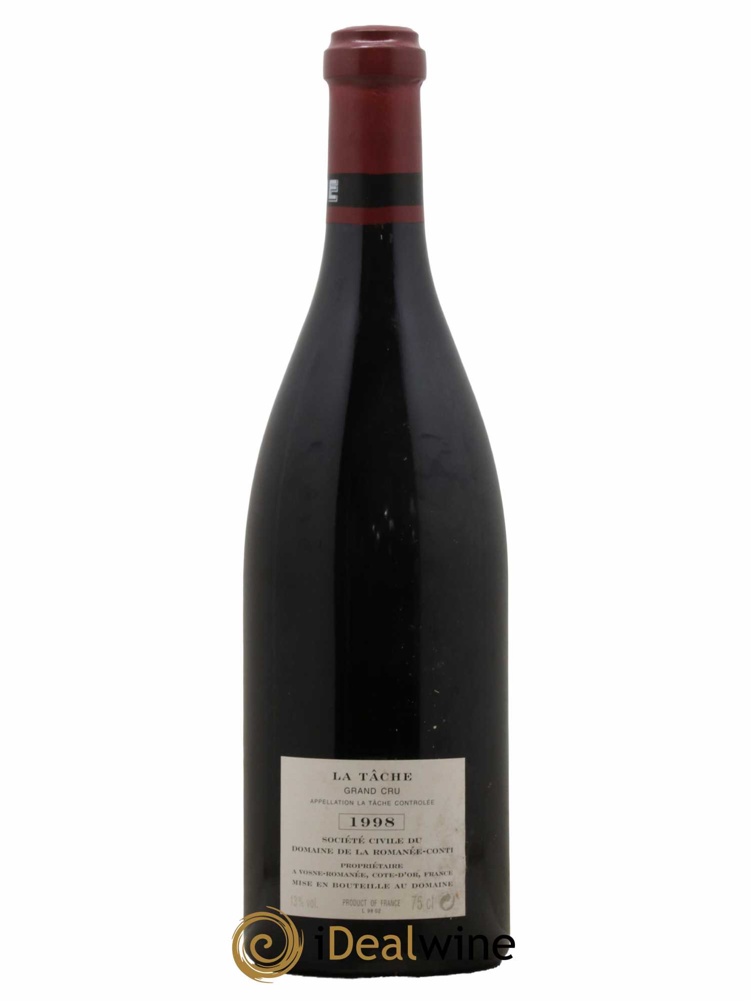 La Tâche Grand Cru Domaine de la Romanée-Conti 1998 - Lot de 1 bouteille - 1