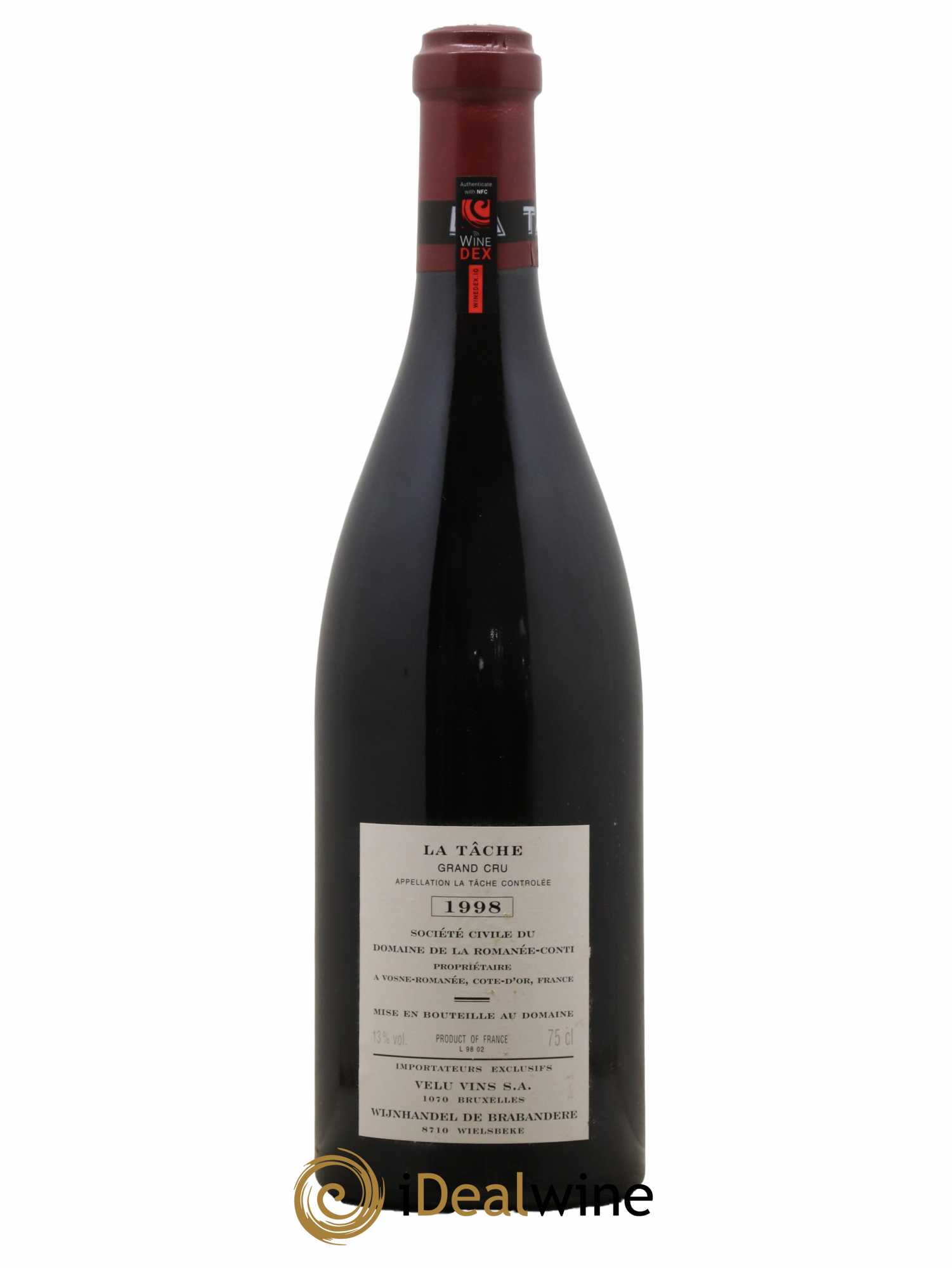 La Tâche Grand Cru Domaine de la Romanée-Conti 1998 - Lot de 1 bouteille - 1