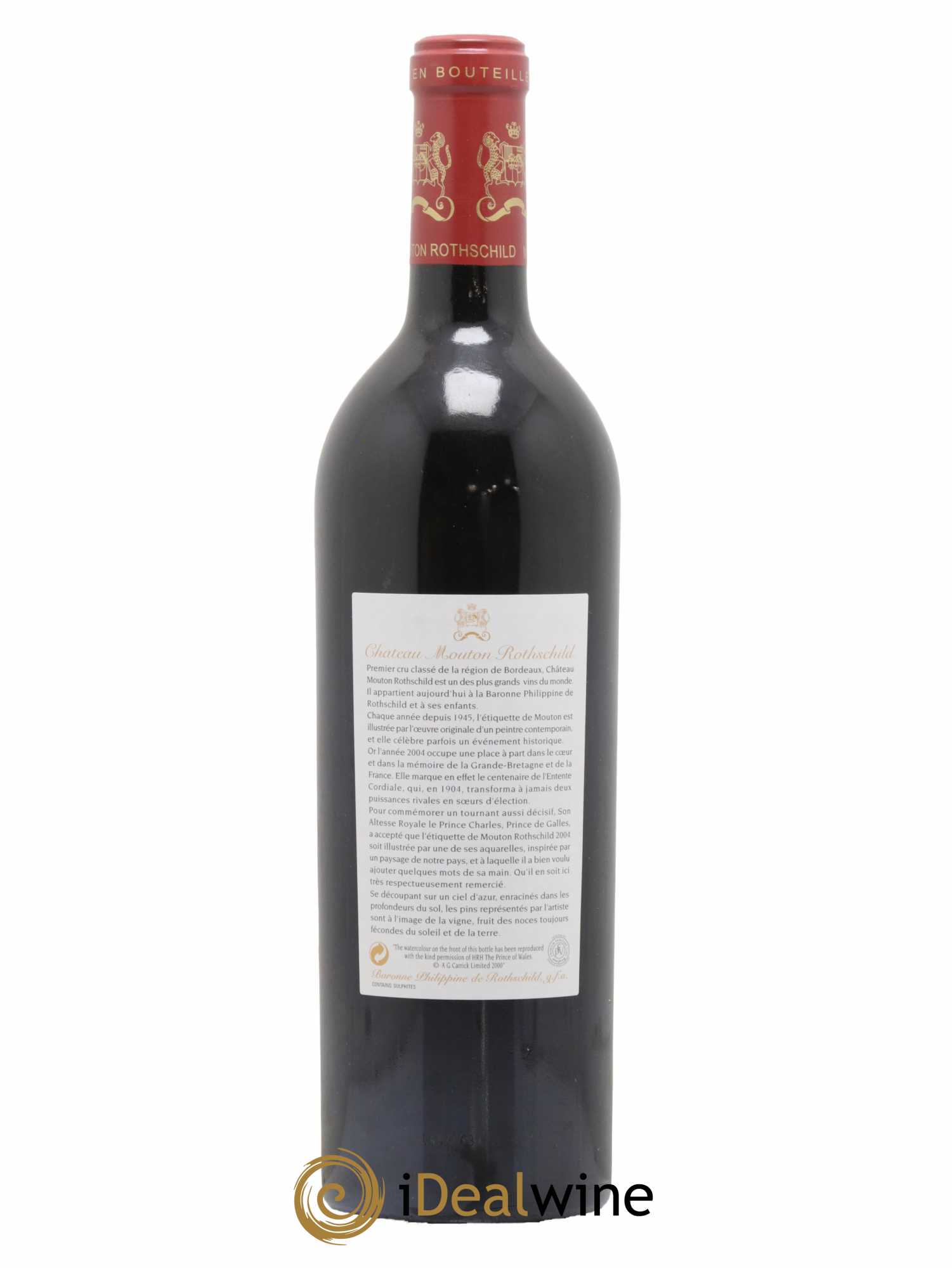 Château Mouton Rothschild 1er Grand Cru Classé 2004 - Lot de 1 bouteille - 1