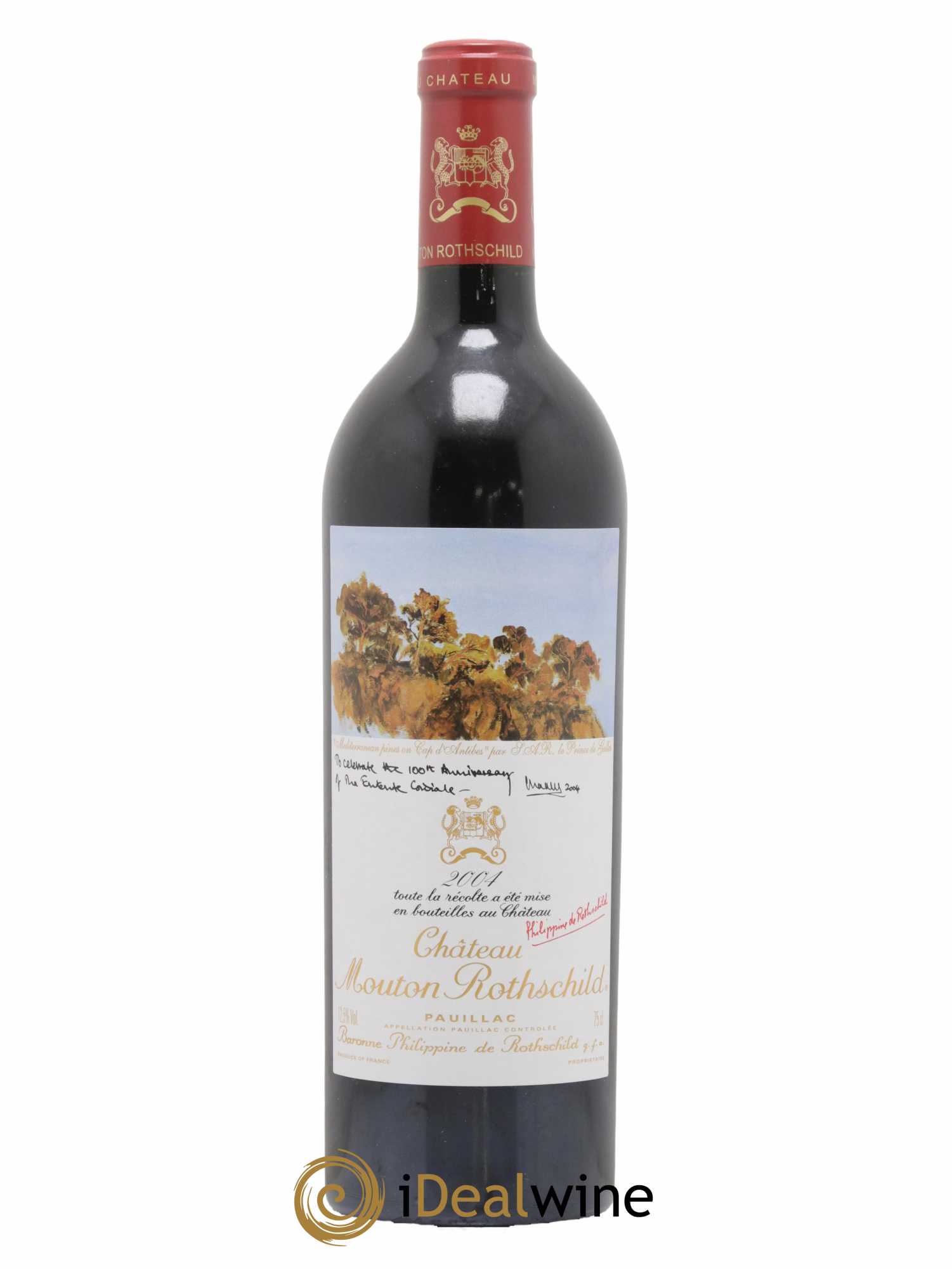 Château Mouton Rothschild 1er Grand Cru Classé 2004 - Lot de 1 bouteille - 0