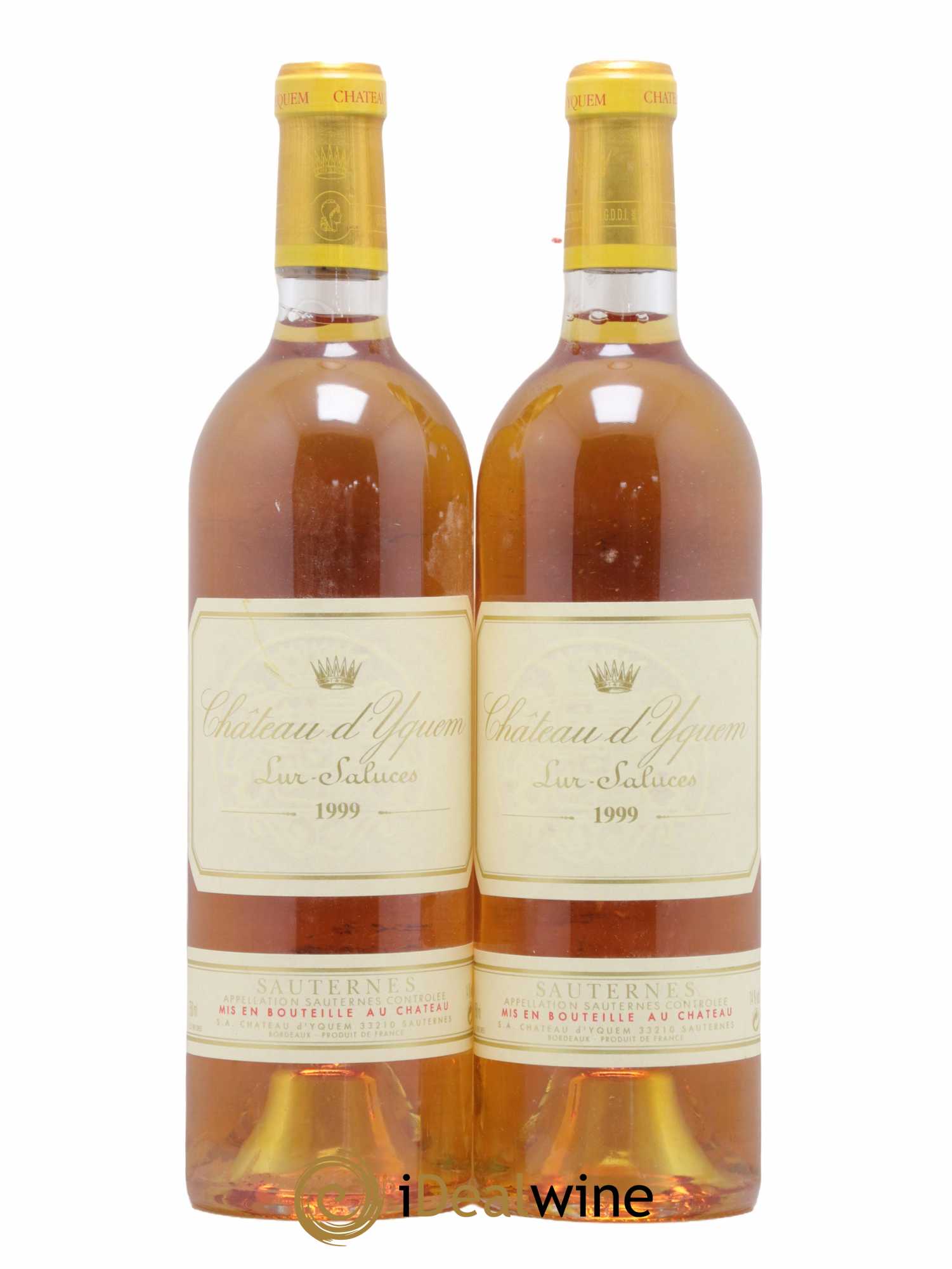 Château d' Yquem 1er Cru Classé Supérieur 1999 - Lotto di 2 bottiglie - 0