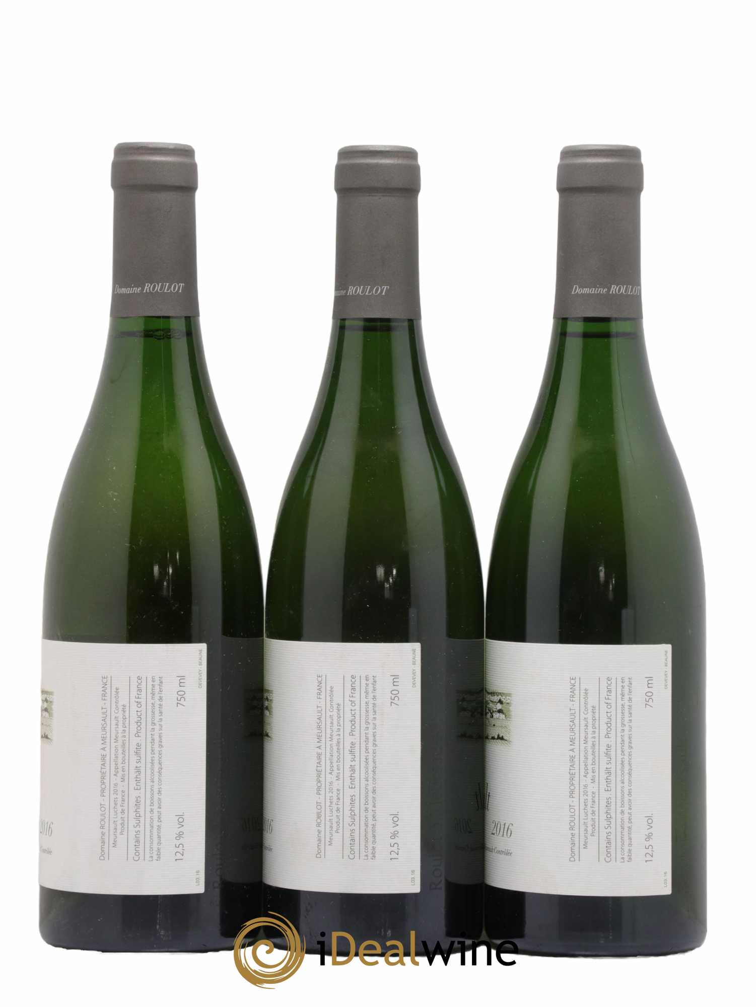 Meursault Luchets Roulot (Domaine) 2016 - Lot de 3 bouteilles - 1