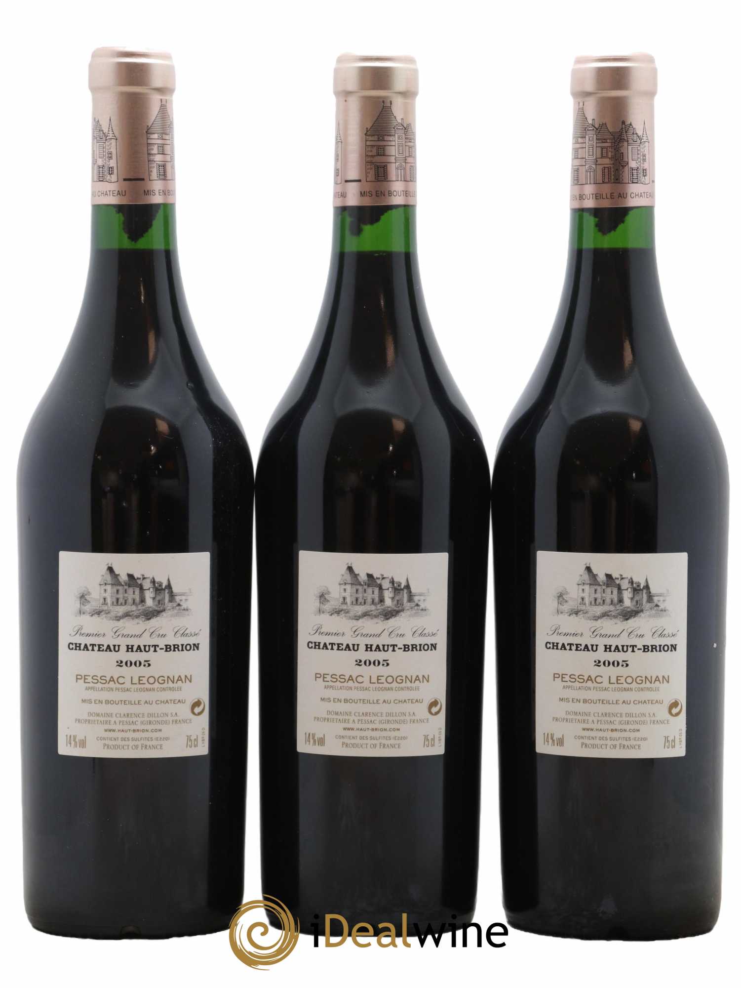 Château Haut Brion 1er Grand Cru Classé 2005 - Lotto di 3 bottiglie - 1