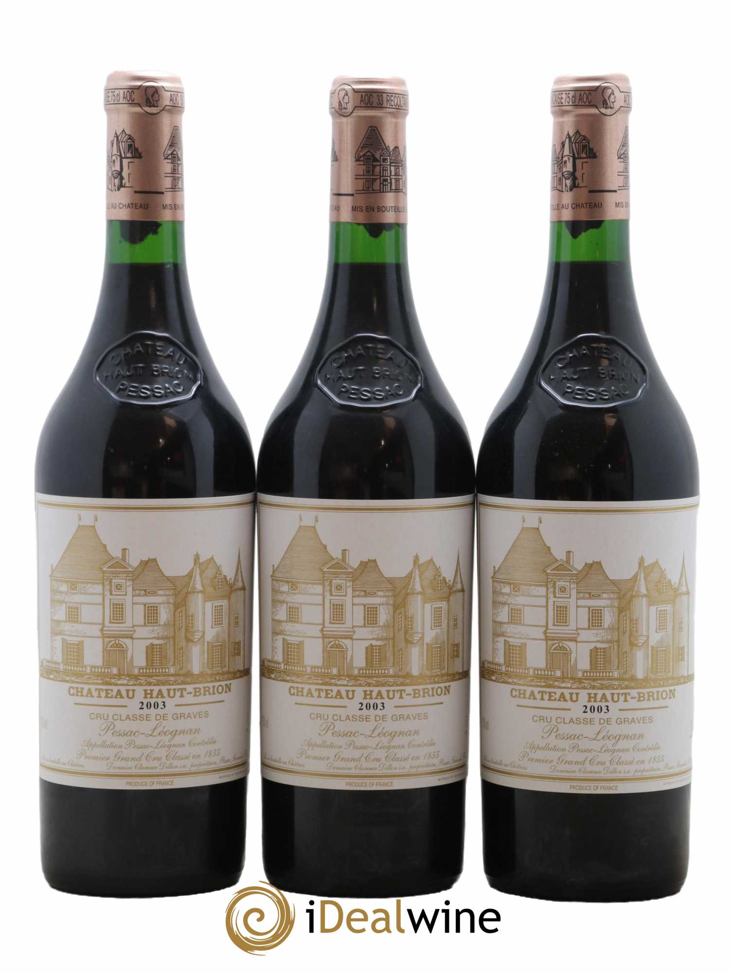 Château Haut Brion 1er Grand Cru Classé 2003 - Lot de 6 bouteilles - 2