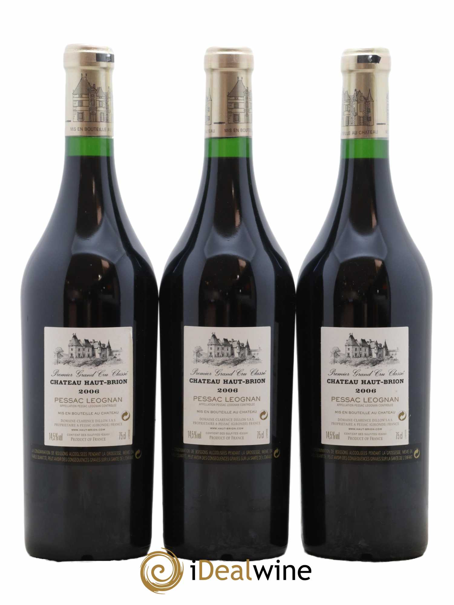 Château Haut Brion 1er Grand Cru Classé 2006 - Posten von 3 Flaschen - 2