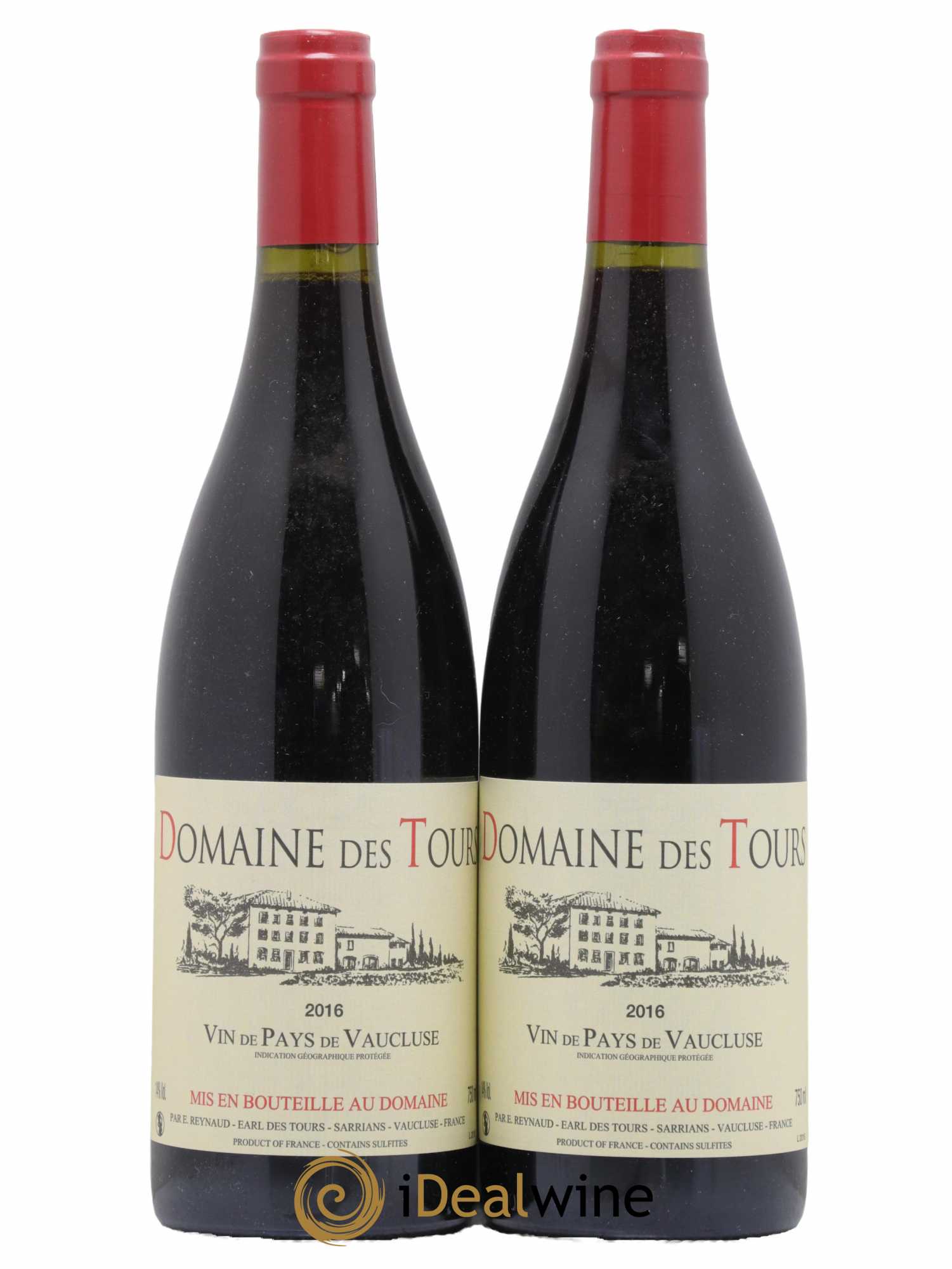 Vaucluse (Vin de Pays de Vaucluse) Domaine des Tours Emmanuel Reynaud 2016 - Lot de 2 bouteilles - 0