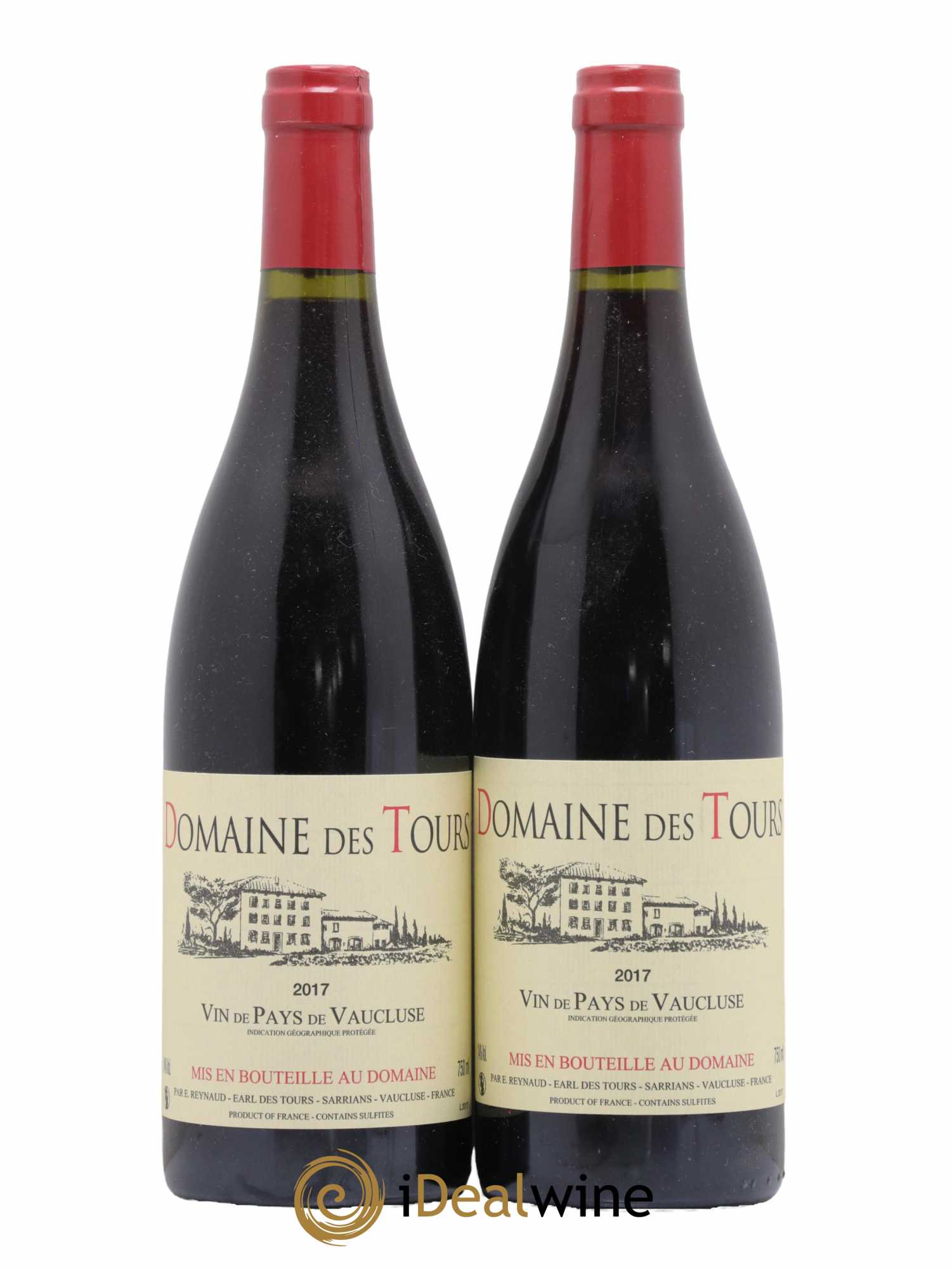 Vaucluse (Vin de Pays de Vaucluse) Domaine des Tours Emmanuel Reynaud 2017 - Lot de 2 bouteilles - 0