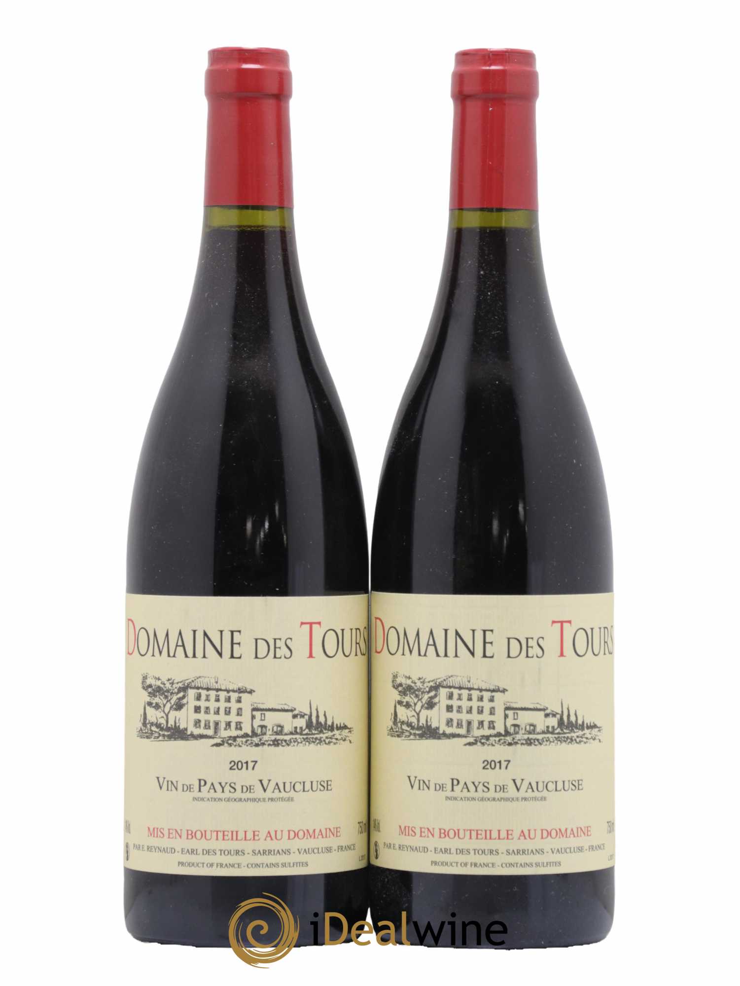 Vaucluse (Vin de Pays de Vaucluse) Domaine des Tours Emmanuel Reynaud 2017 - Lot de 2 bouteilles - 0