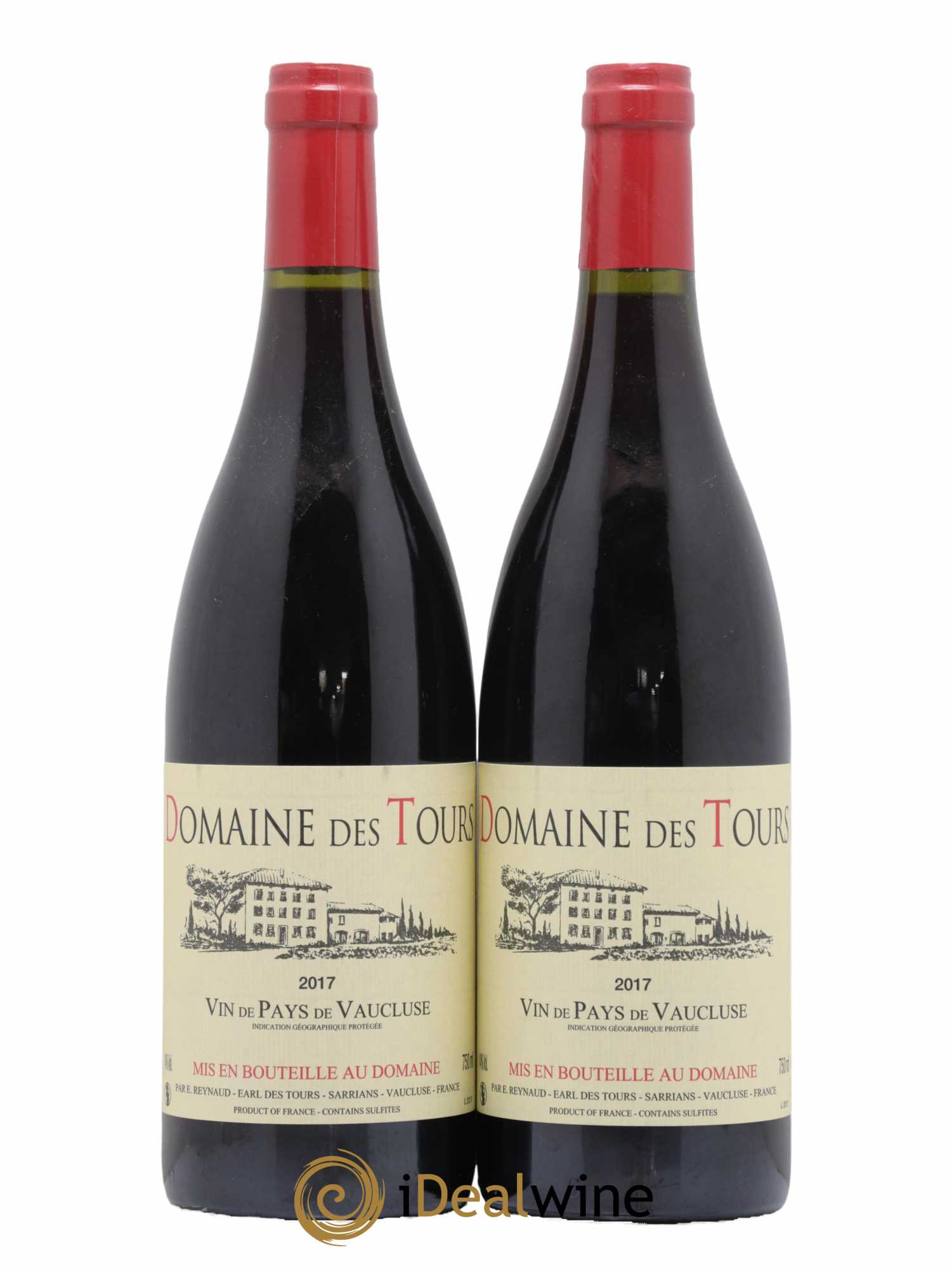 Vaucluse (Vin de Pays de Vaucluse) Domaine des Tours Emmanuel Reynaud 2017 - Lot de 2 bouteilles - 0