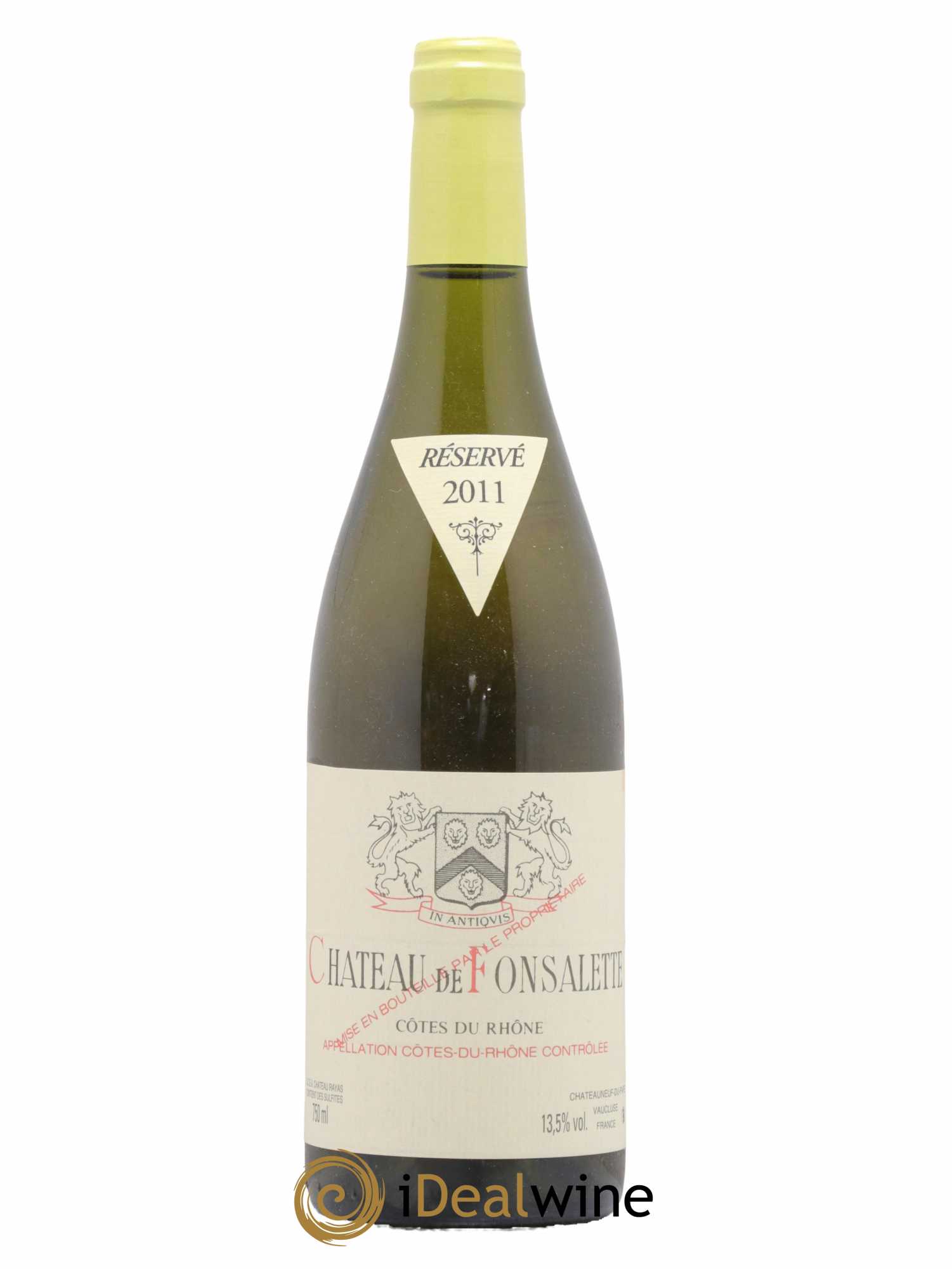 Côtes-du-Rhône Château de Fonsalette Emmanuel Reynaud 2011 - Lot de 1 bouteille - 0