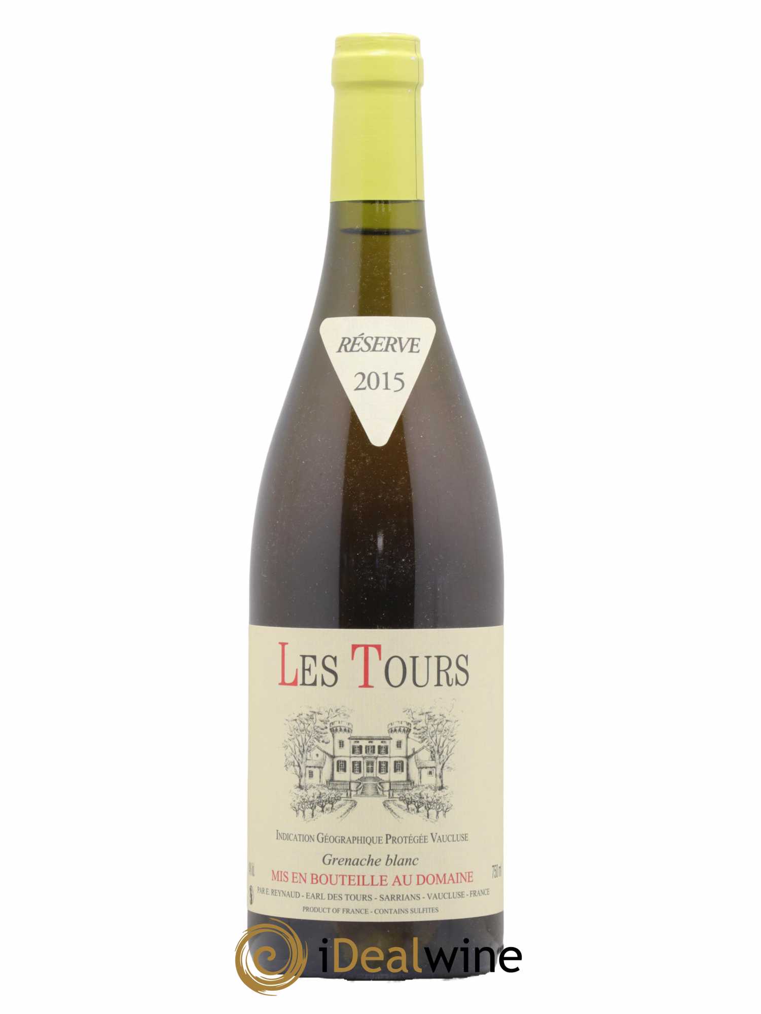 Vaucluse (Vin de Pays de Vaucluse) Les Tours Grenache Blanc Emmanuel Reynaud 2015 - Lot de 1 bouteille - 0