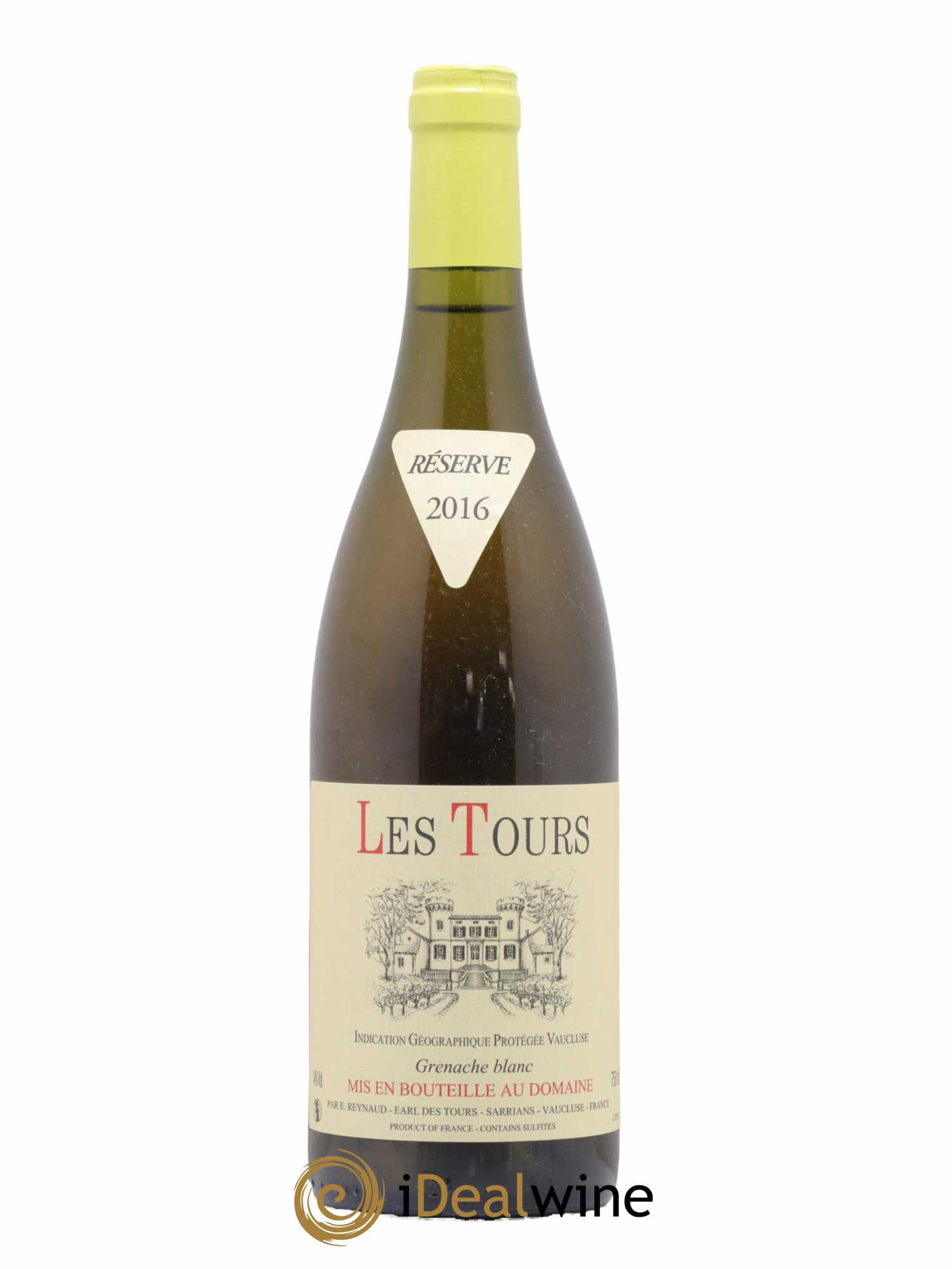 Vaucluse (Vin de Pays de Vaucluse) Les Tours Grenache Blanc Emmanuel Reynaud 2016 - Lot de 1 bouteille - 0