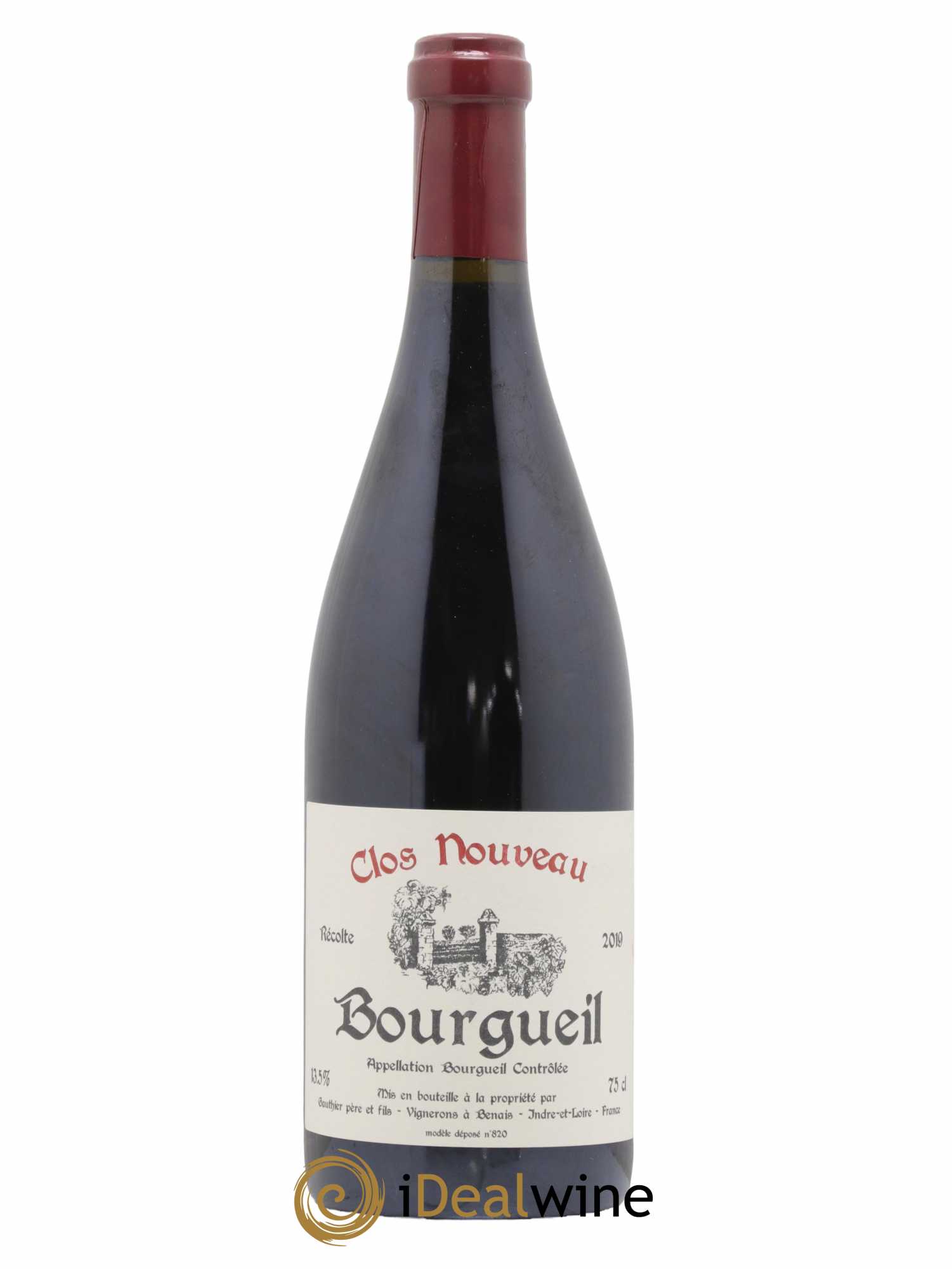 Bourgueil Clos Nouveau Domaine du Bel Air 2019 - Lot de 1 bouteille - 0