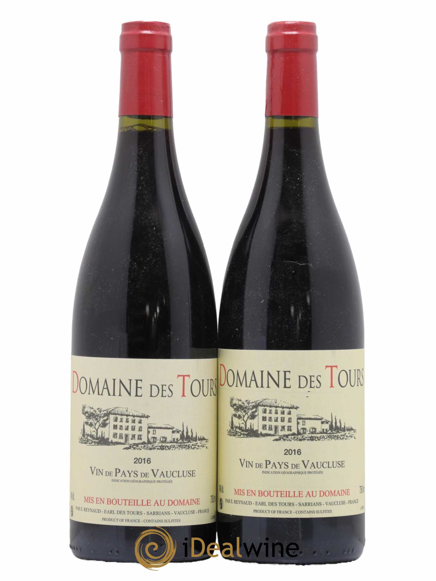Vaucluse (Vin de Pays de Vaucluse) Domaine des Tours Emmanuel Reynaud 2016 - Lot de 2 bouteilles - 0