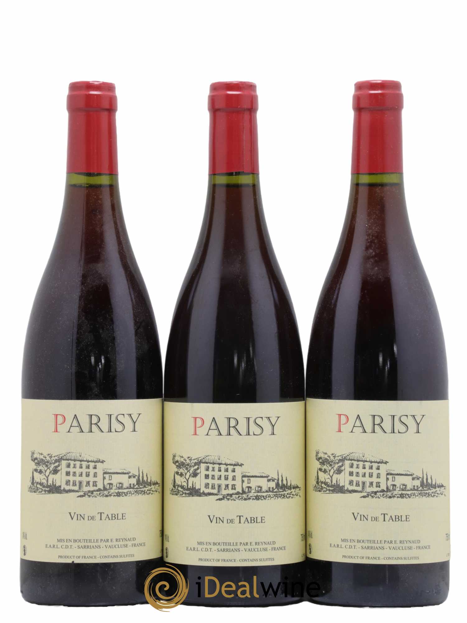 Vin de Table Parisy Emmanuel Reynaud - Lot of 3 bottles - 0
