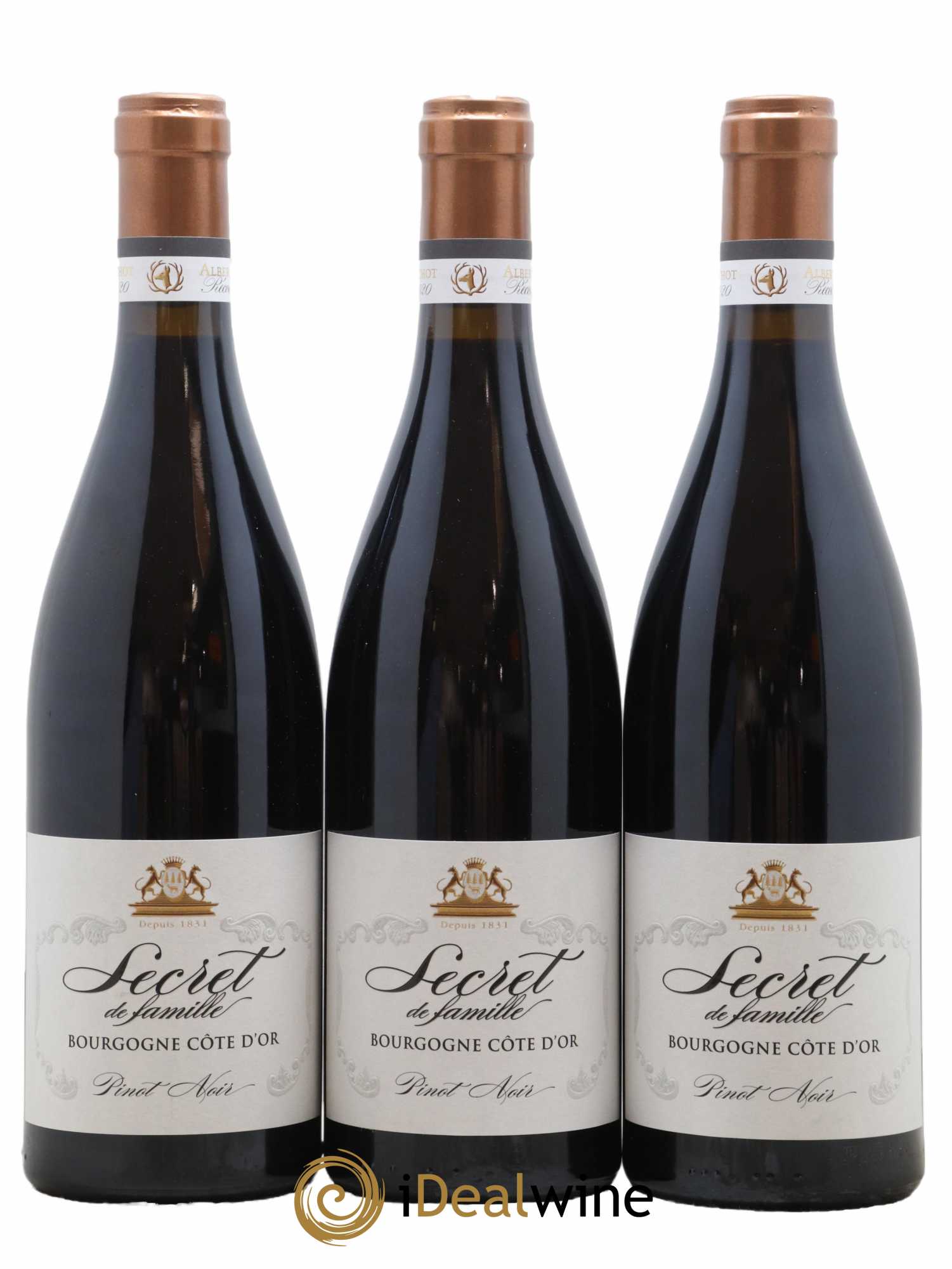 Bourgogne Pinot Noir Secret de famille Albert Bichot 2020 - Lot de 3 bouteilles - 0