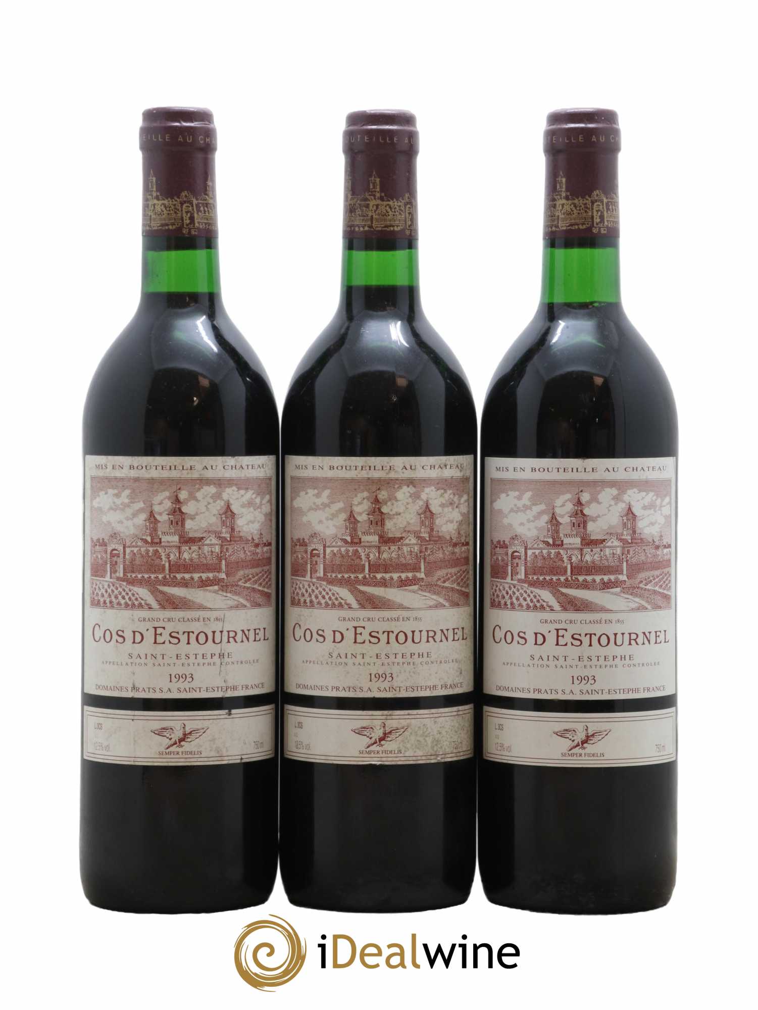 Cos d'Estournel 2ème Grand Cru Classé 1993 - Lot de 3 bouteilles - 0