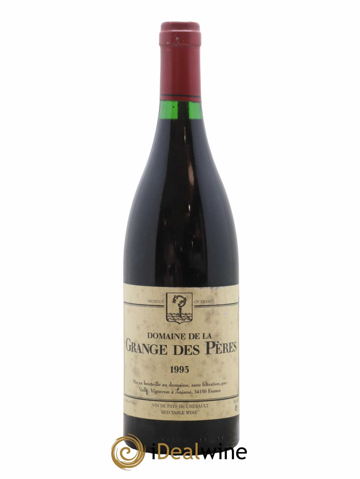 Pays d'Hérault Grange des Pères Laurent Vaillé 1993 - Lot de 1 bouteille - 0