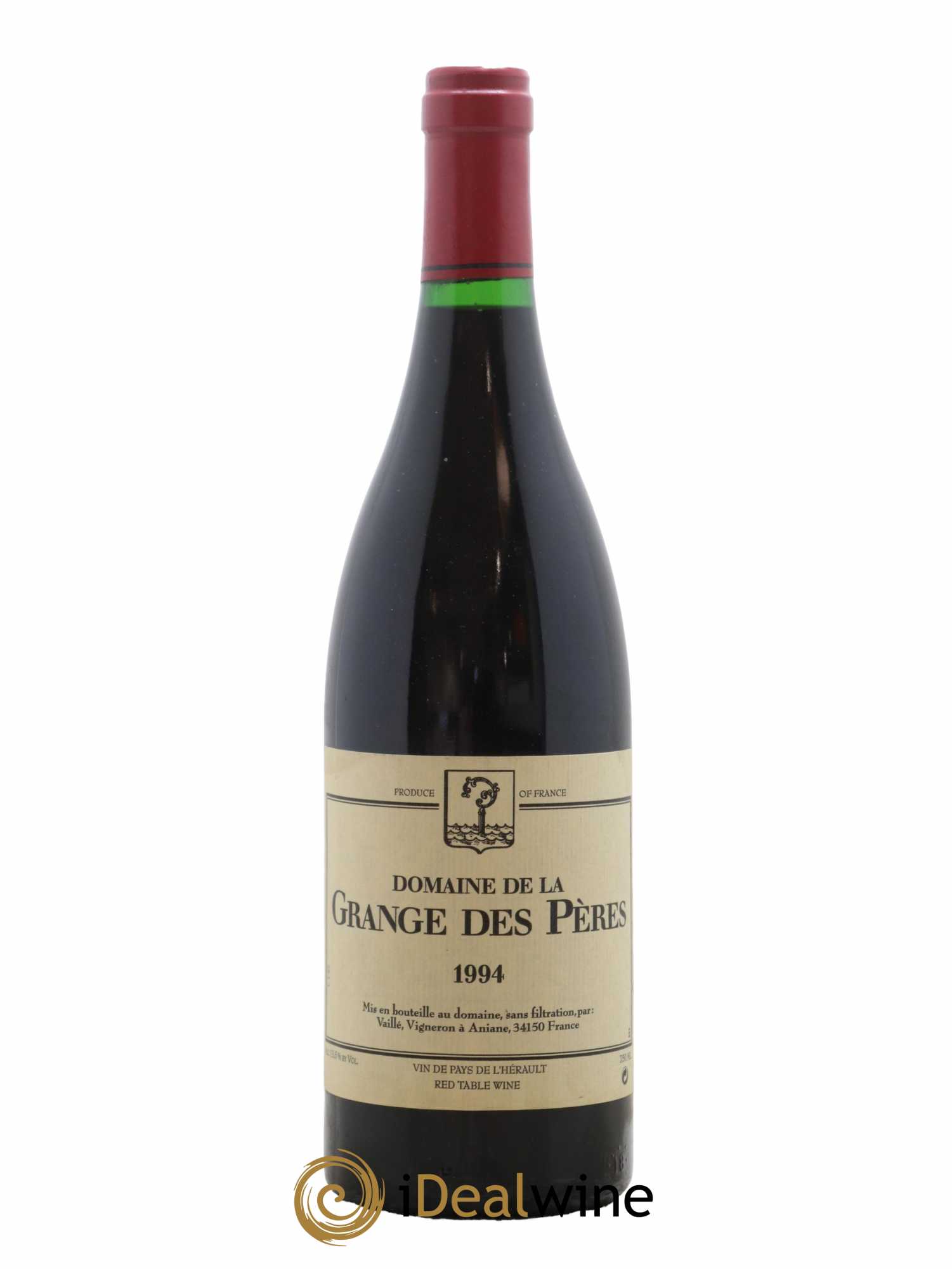 Pays d'Hérault Grange des Pères Laurent Vaillé 1994 - Lot de 1 bouteille - 0