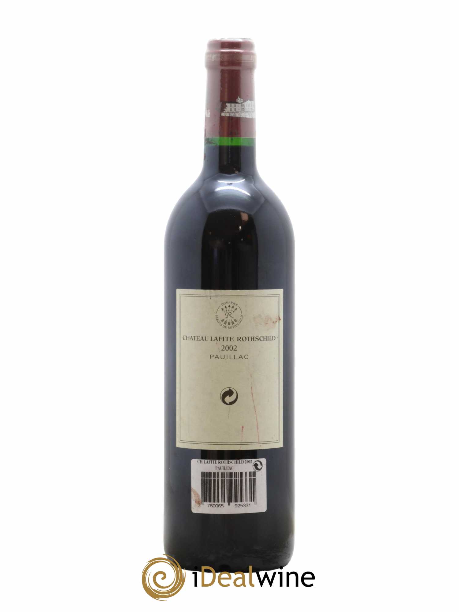 Château Lafite Rothschild 1er Grand Cru Classé 2002 - Lot de 1 bouteille - 1