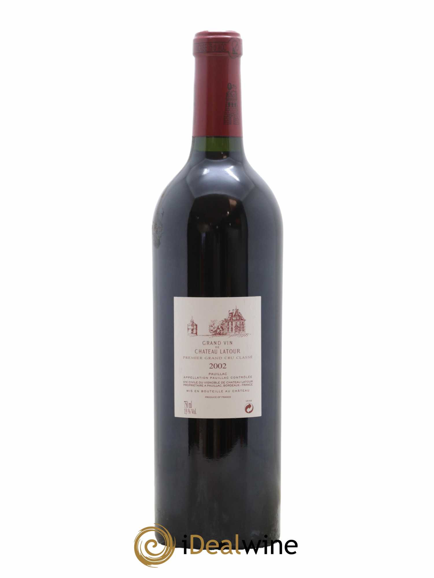 Château Latour 1er Grand Cru Classé 2002 - Lot de 1 bouteille - 1
