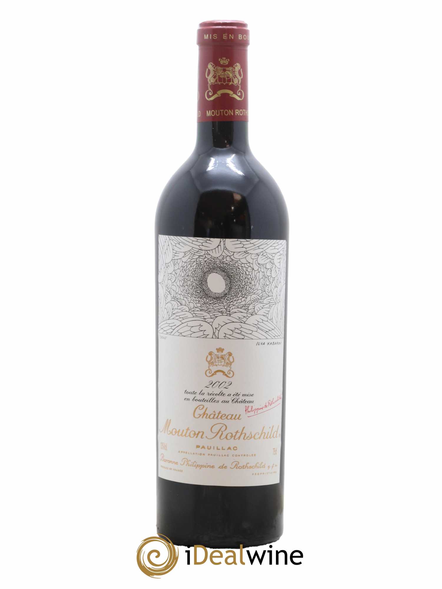 Château Mouton Rothschild 1er Grand Cru Classé 2002 - Lot de 1 bouteille - 0
