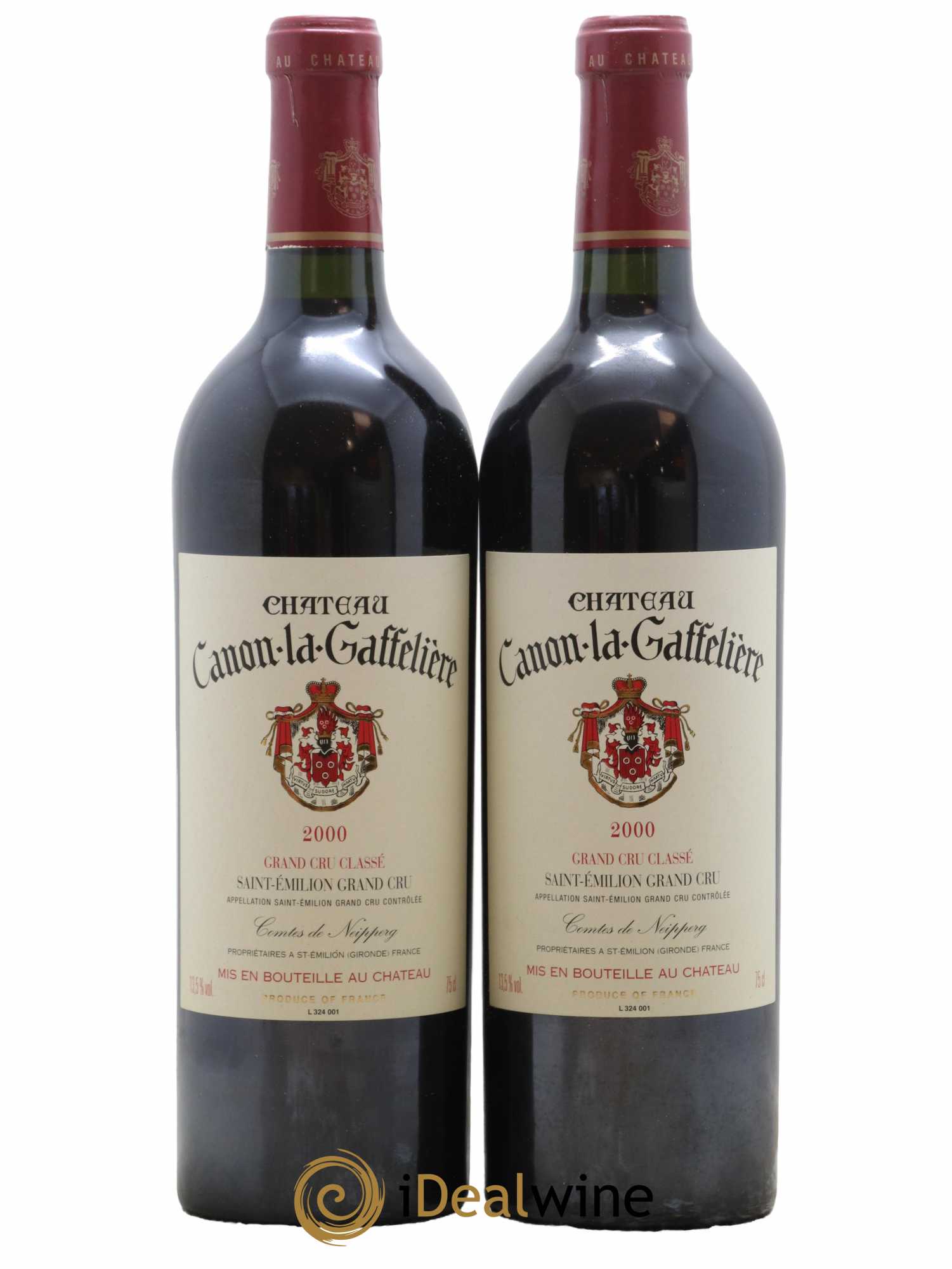 Château Canon la Gaffelière 1er Grand Cru Classé B 2000 - Lot de 2 bouteilles - 0