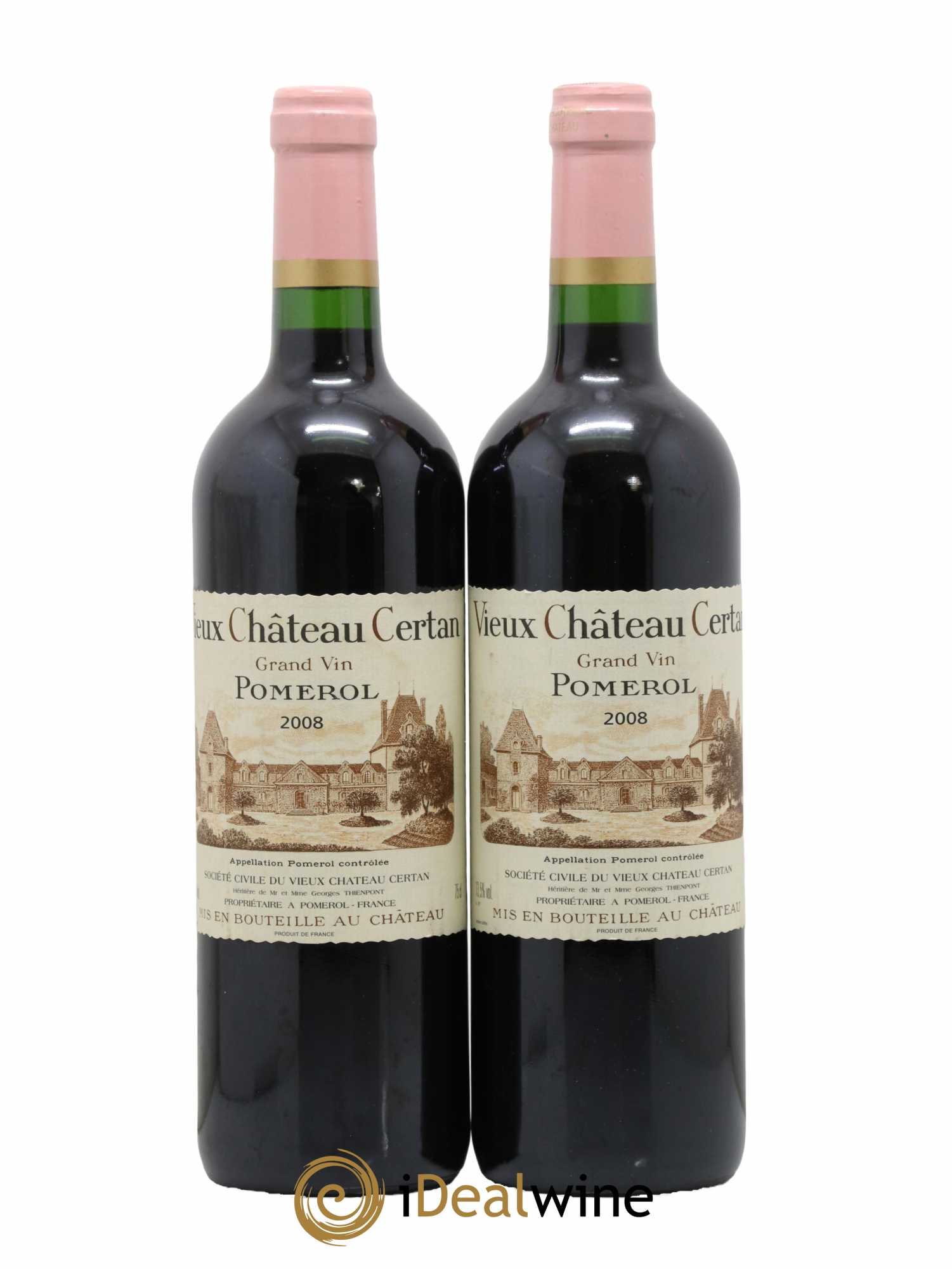 Vieux Château Certan 2008 - Posten von 2 Flaschen - 0