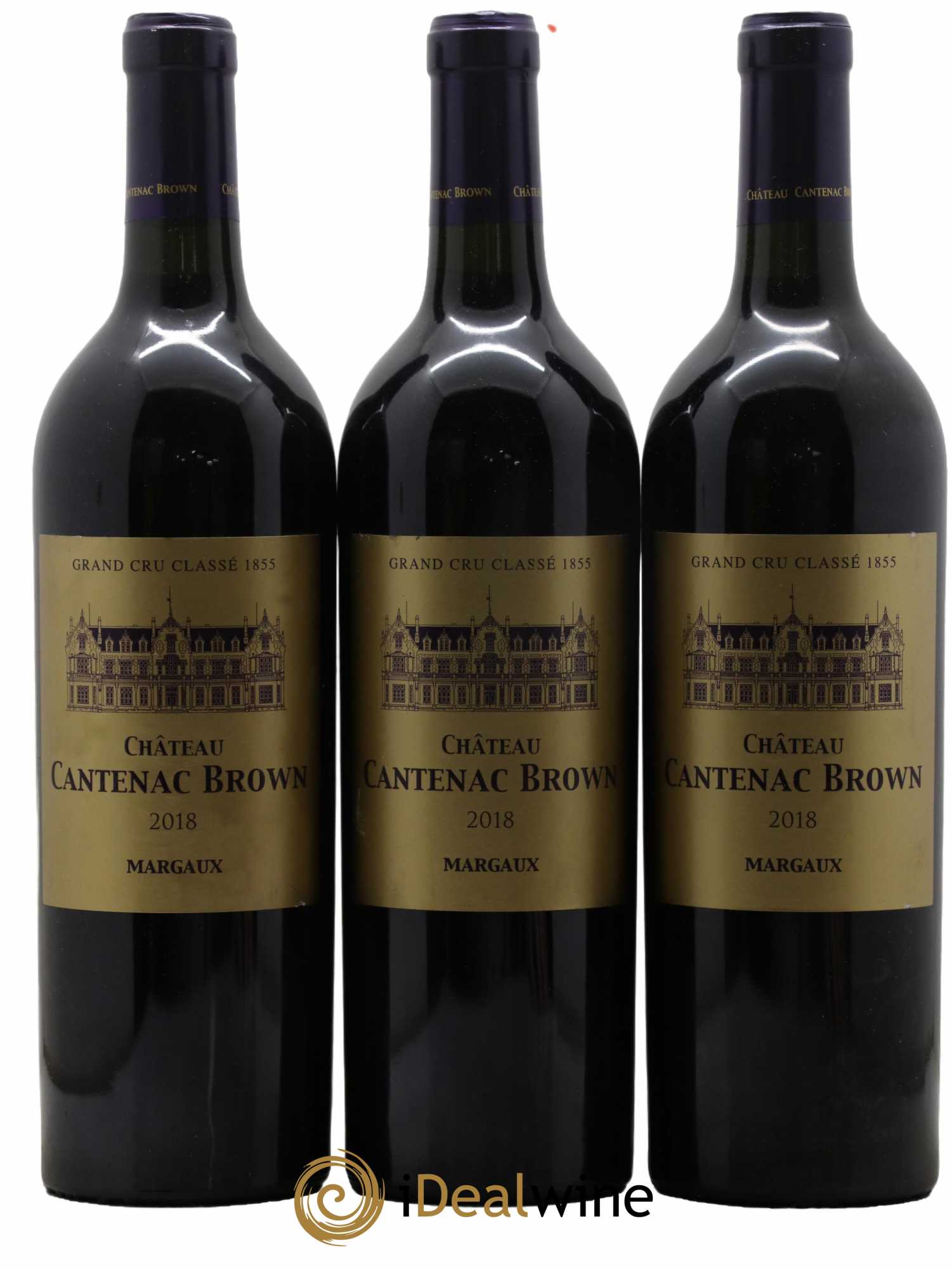 Château Cantenac Brown 3ème Grand Cru Classé 2018 - Lot de 3 bouteilles - 0