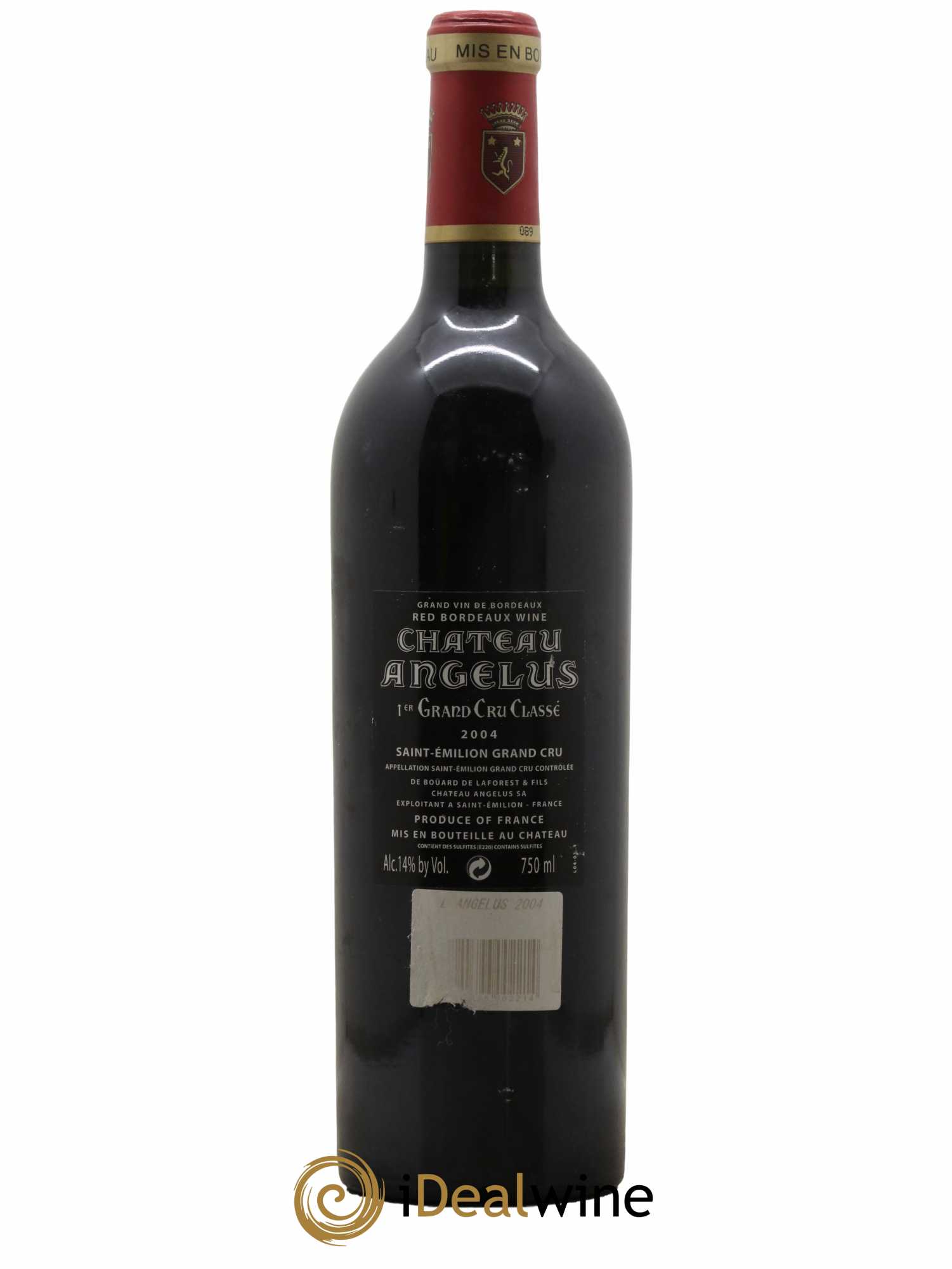 Château Angélus 1er Grand Cru Classé A 2004 - Lot de 1 bouteille - 1