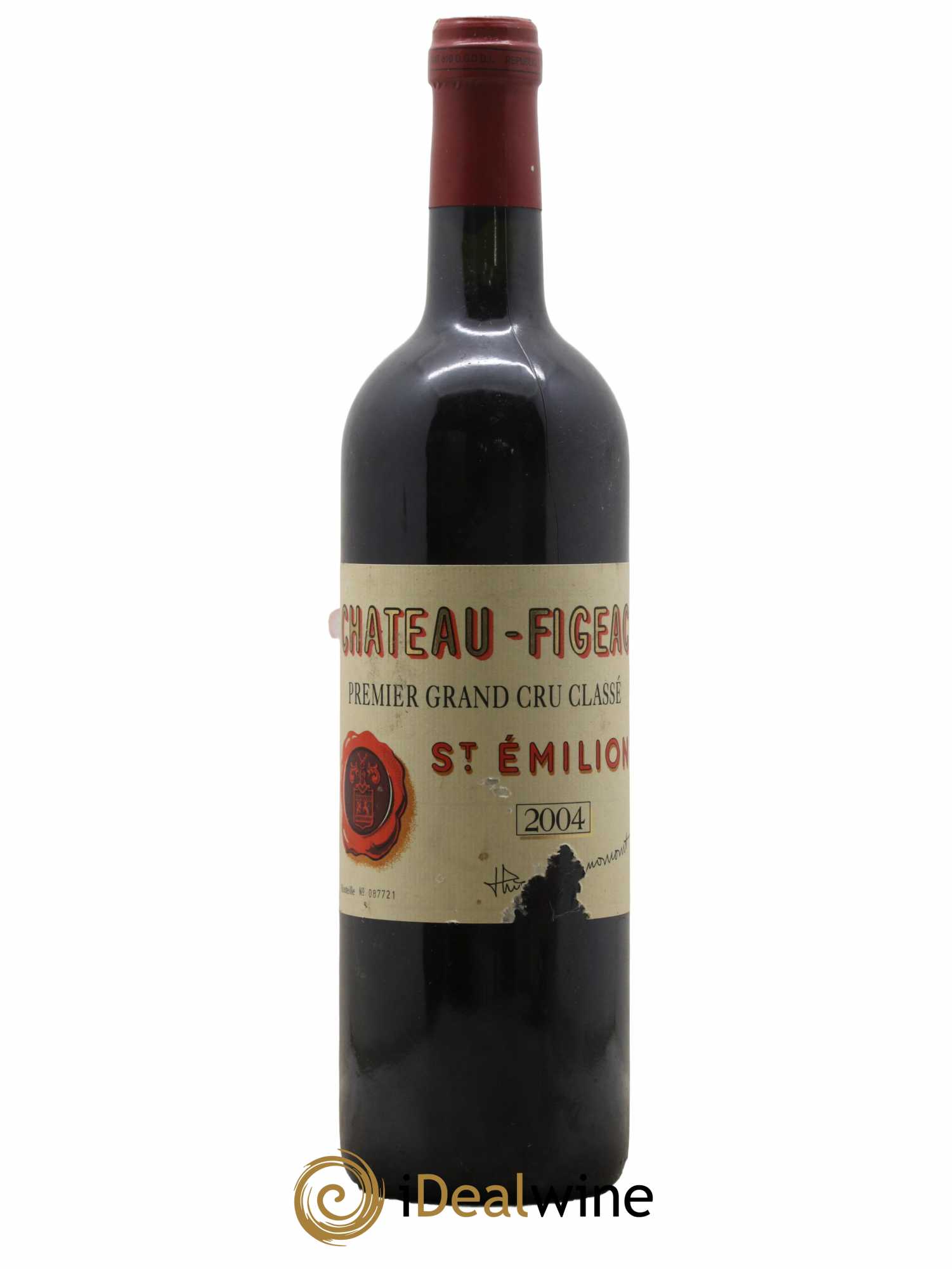 Château Figeac 1er Grand Cru Classé A 2004 - Lot de 1 bouteille - 0