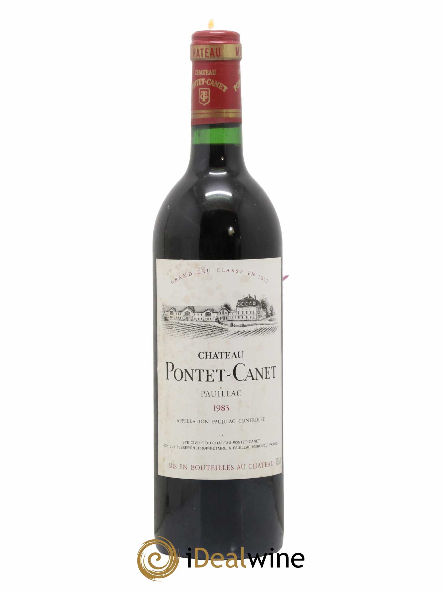 Château Pontet Canet 5ème Grand Cru Classé 1983 - Lot de 1 bouteille - 0