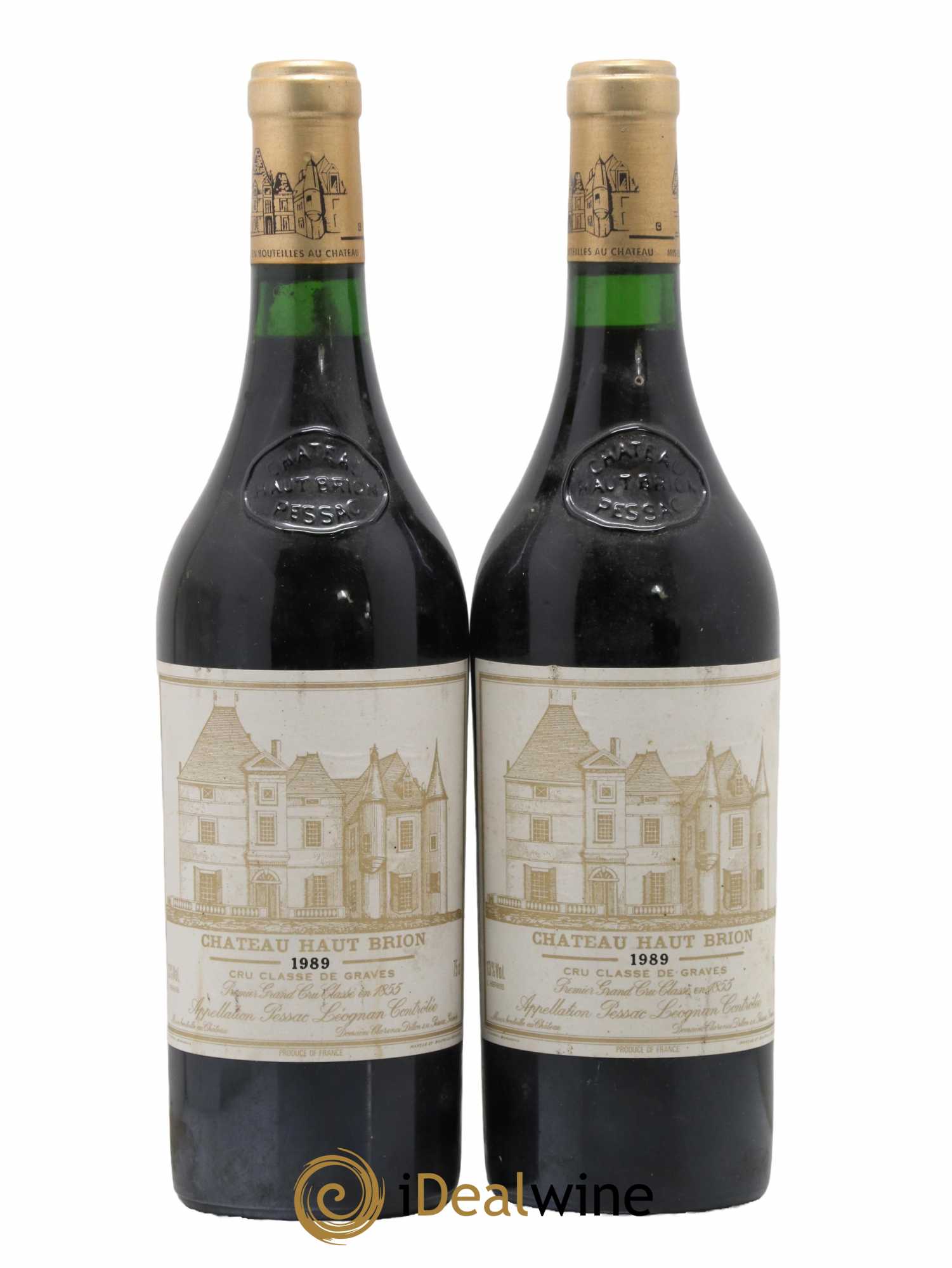 Château Haut Brion 1er Grand Cru Classé 1989 - Lot de 2 bouteilles - 0