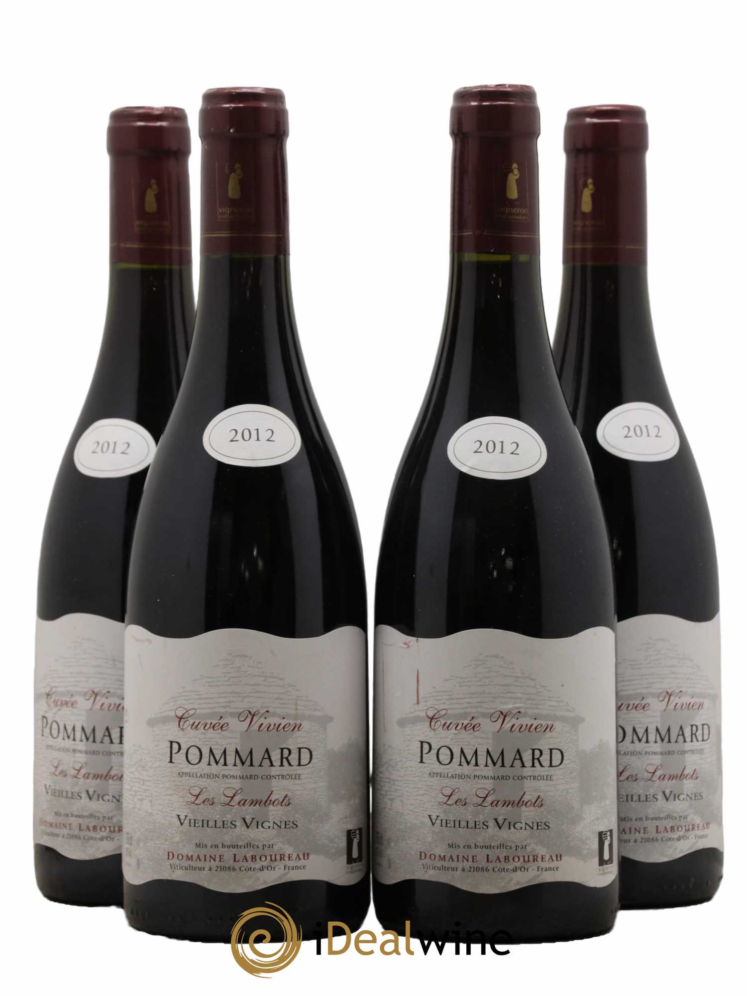 Pommard Cuvée Vivien Vieilles Vignes Les Lambots Domaine Laboureau 2012 - Lot de 4 bouteilles - 0