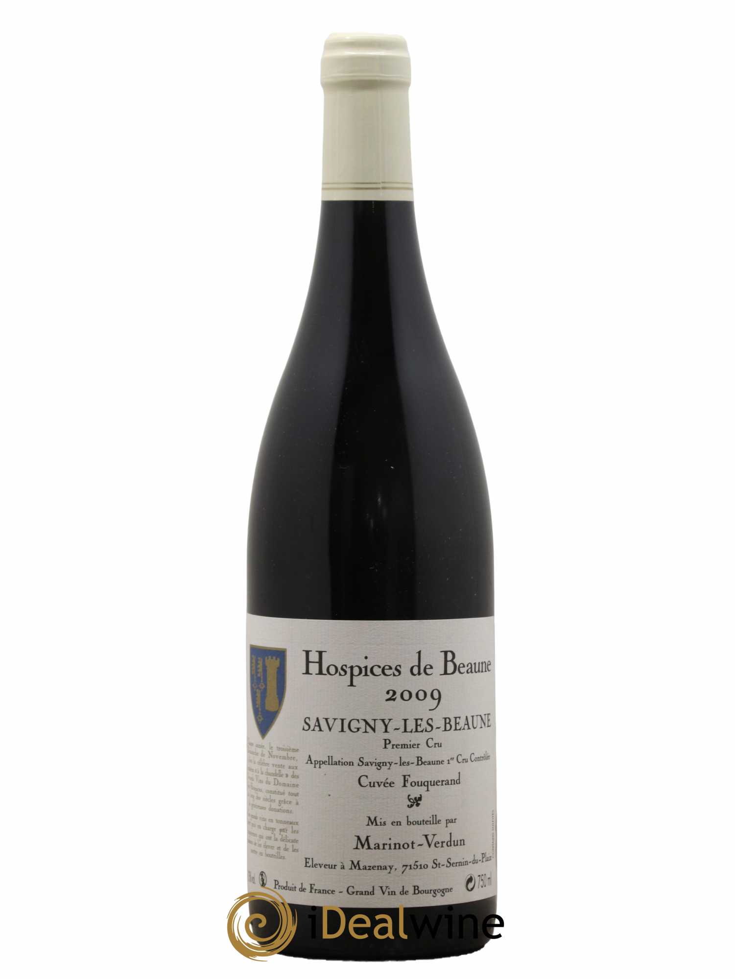 Savigny-lès-Beaune 1er Cru Cuvée Fouquerand Marinot-Verdun Hospices de Beaune 2009 - Lot de 1 bouteille - 0