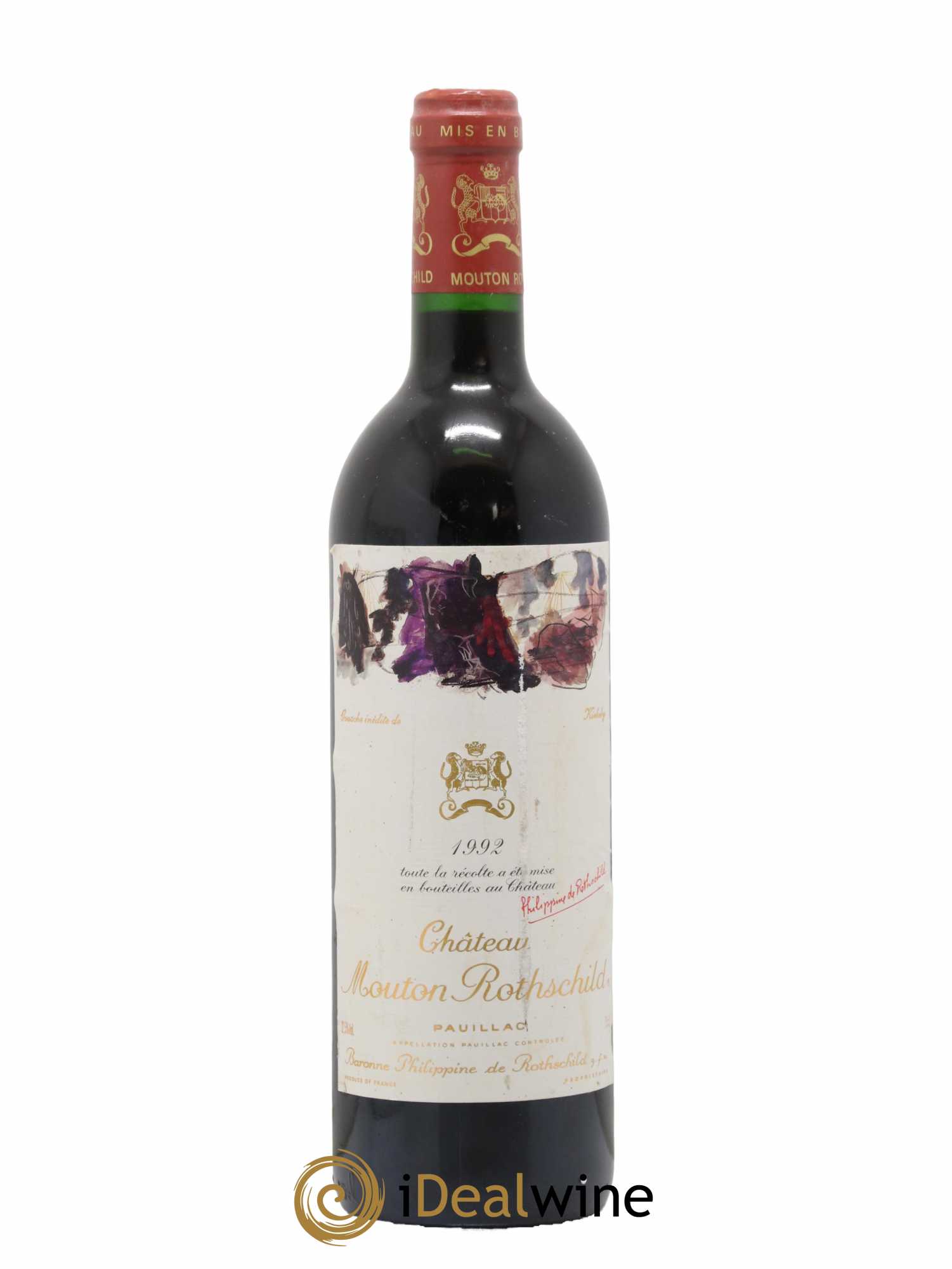 Château Mouton Rothschild 1er Grand Cru Classé 1992 - Lot de 1 bouteille - 0