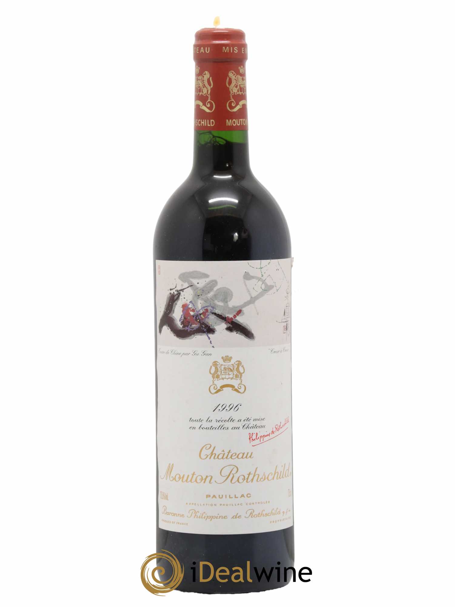 Château Mouton Rothschild 1er Grand Cru Classé 1996 - Lot de 1 bouteille - 0