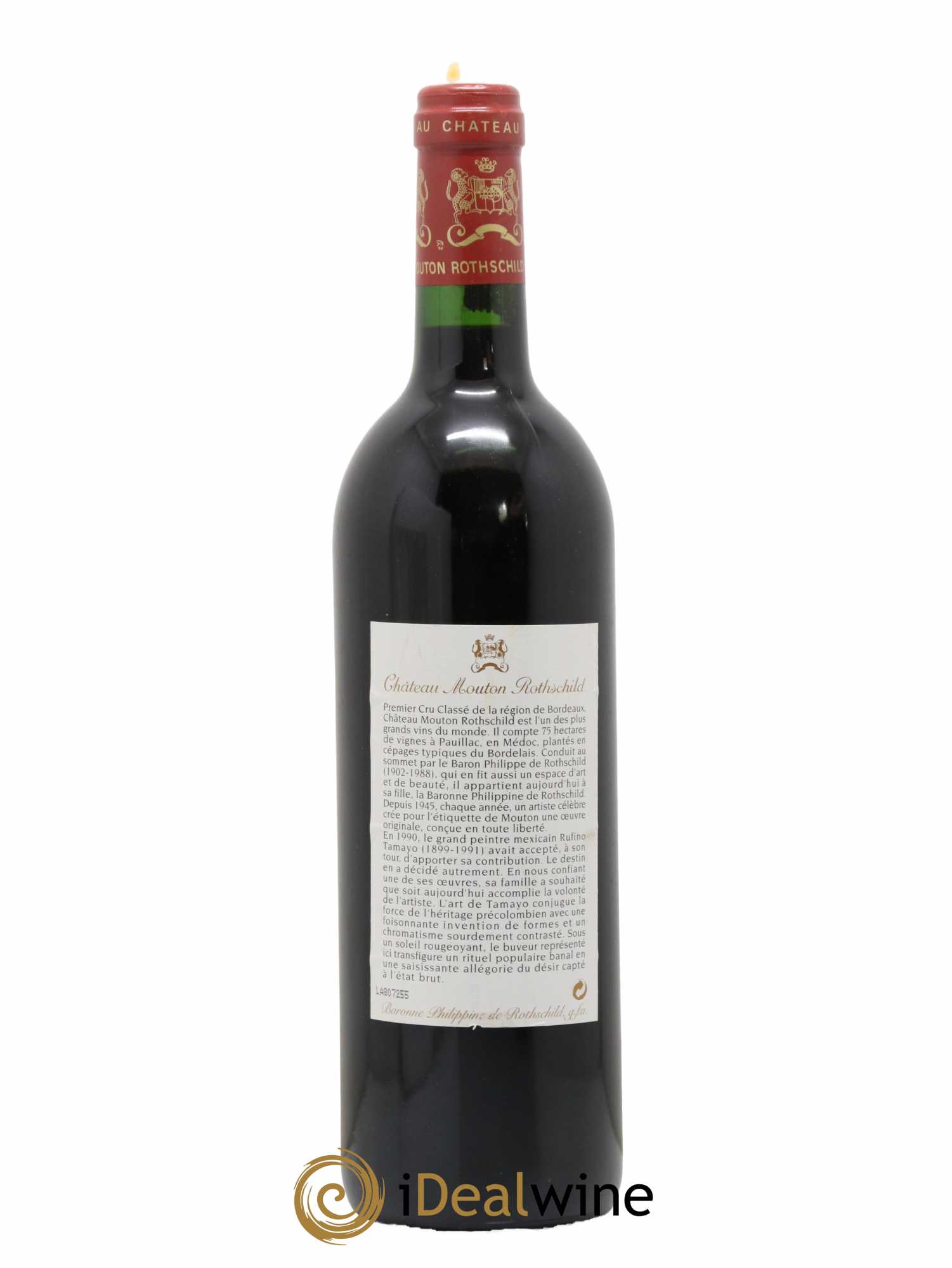 Château Mouton Rothschild 1er Grand Cru Classé 1998 - Lot de 1 bouteille - 1
