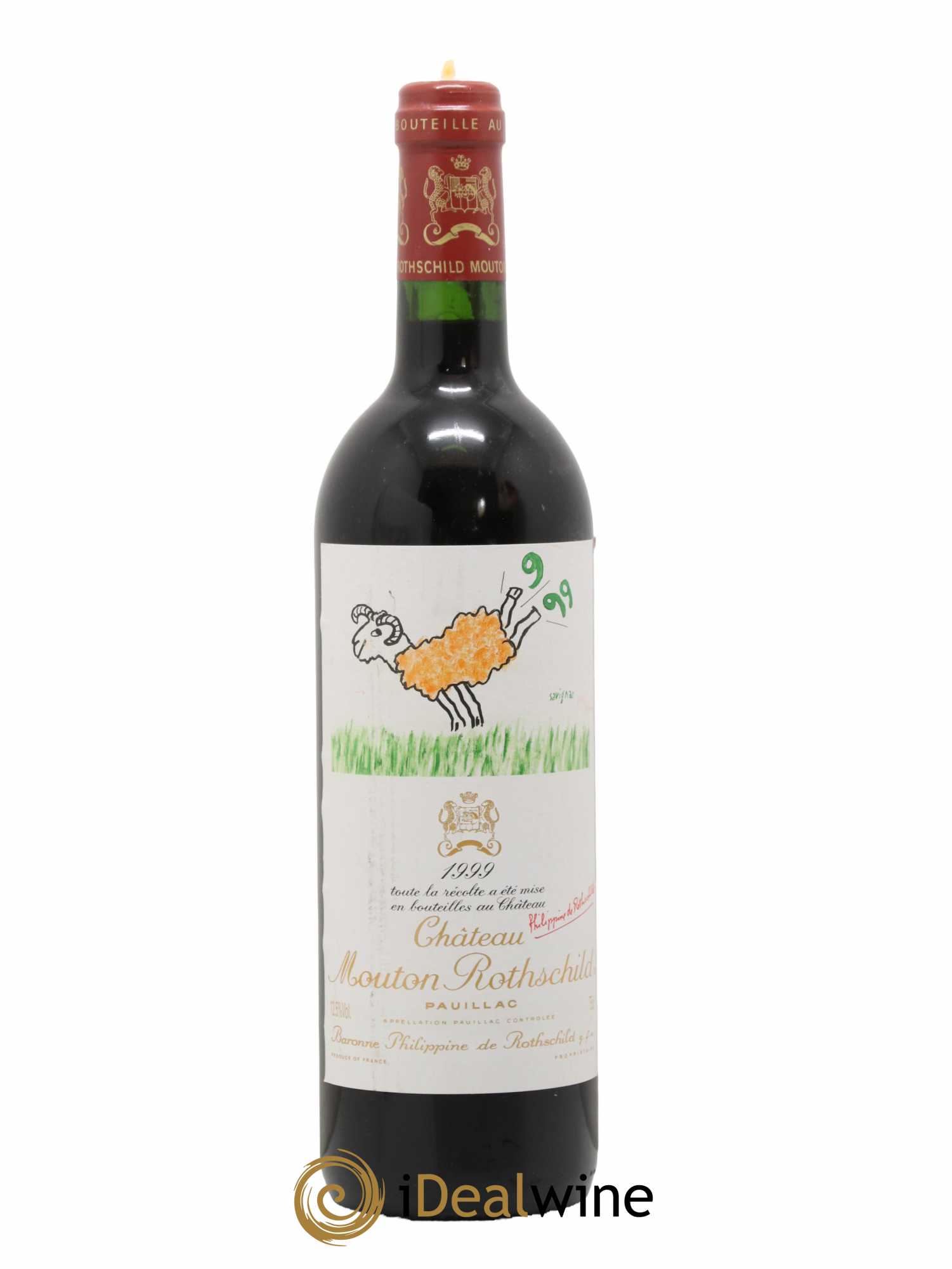Château Mouton Rothschild 1er Grand Cru Classé 1999 - Lot de 1 bouteille - 0